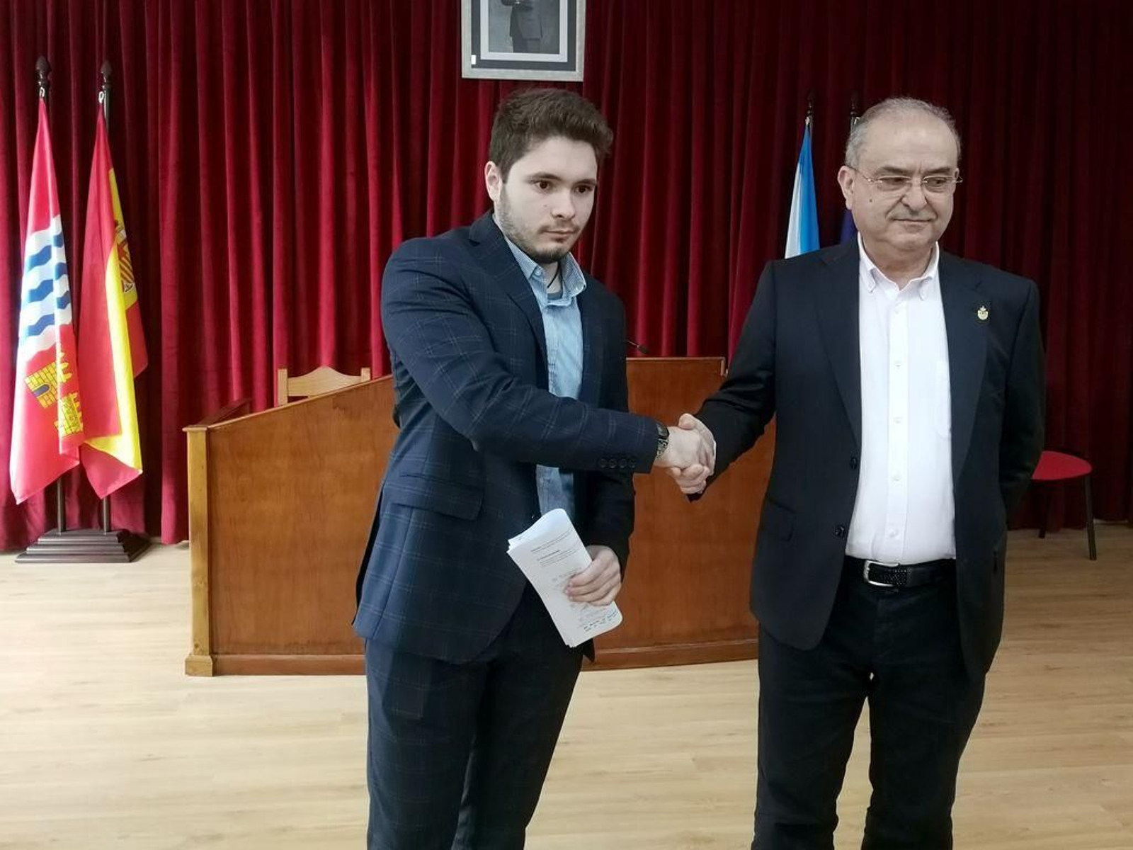 Iván Caamaño y Alberto García, proponentes de la moción de censura.