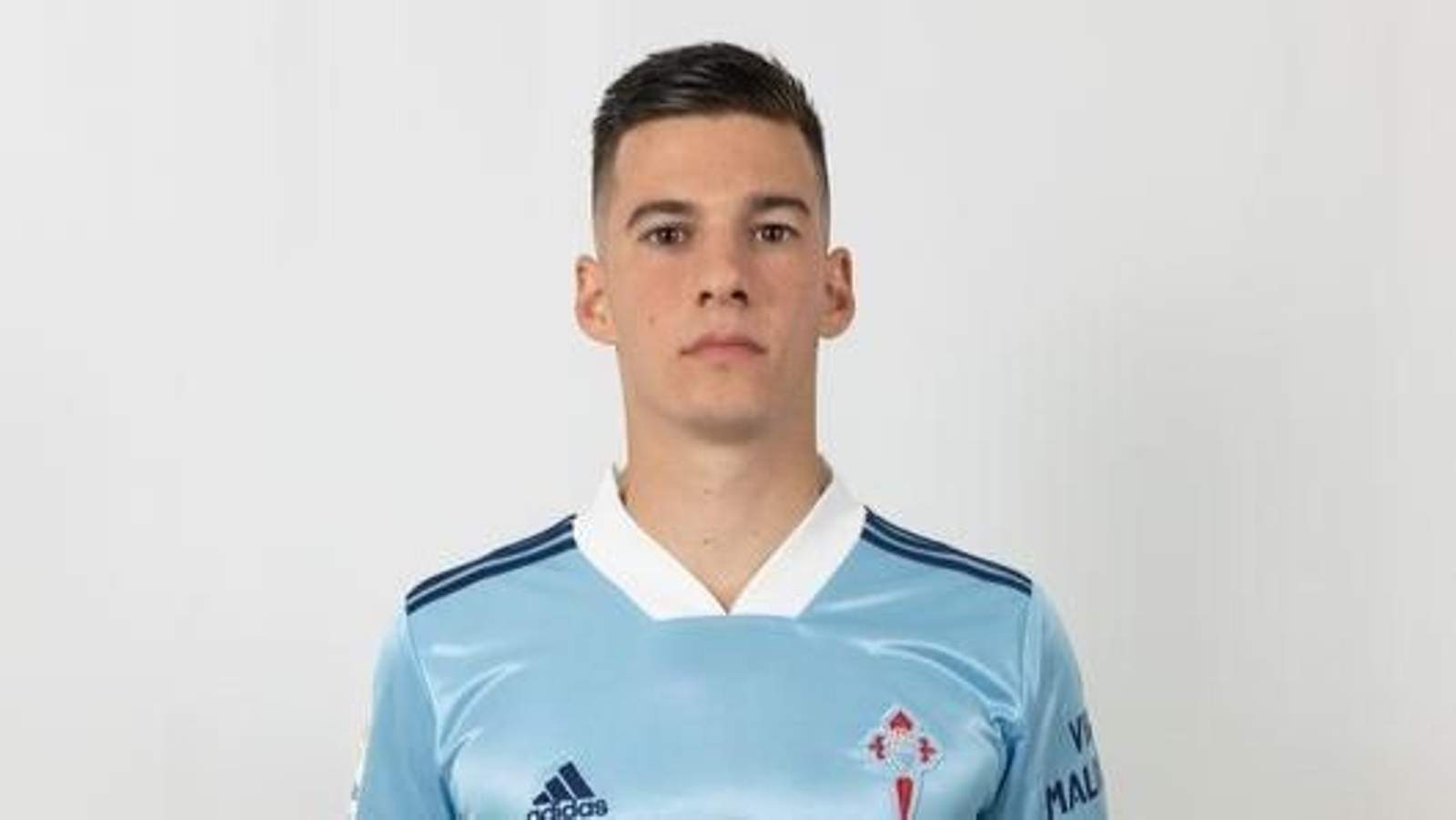 El delantero vigués Santi Mina.