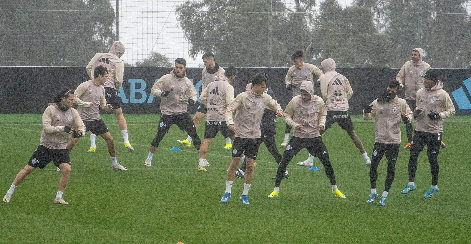 Entrenamiento del Celta en Afouteza.