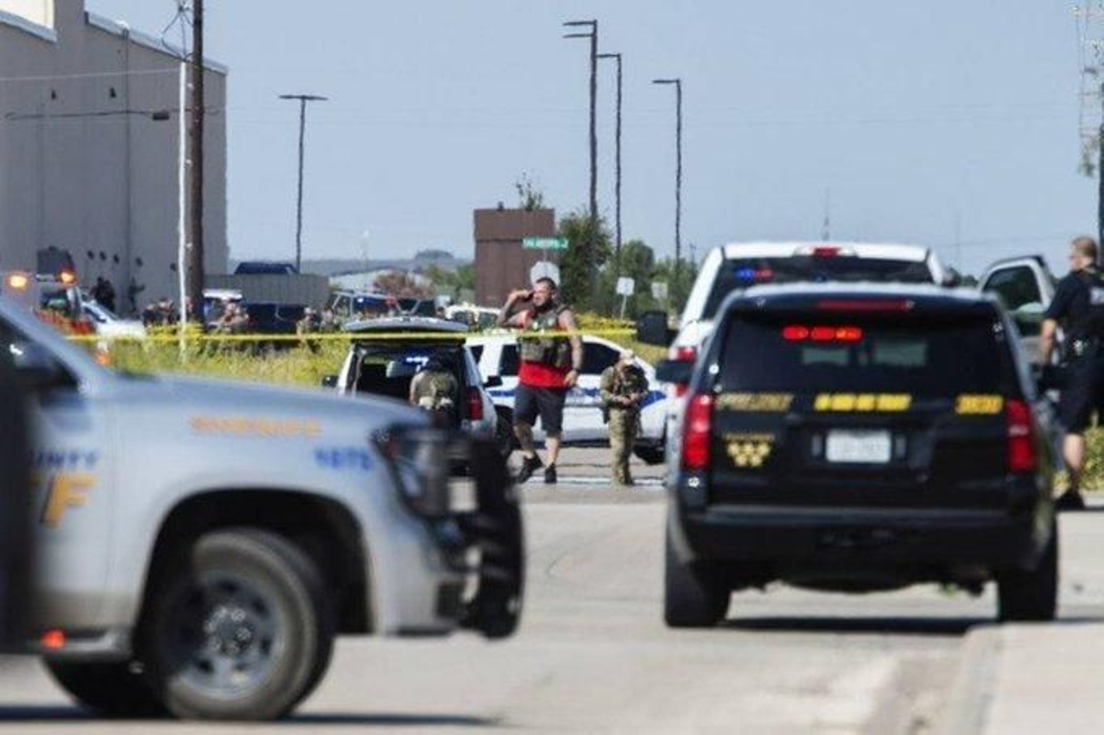 La zona del tiroteo en Texas