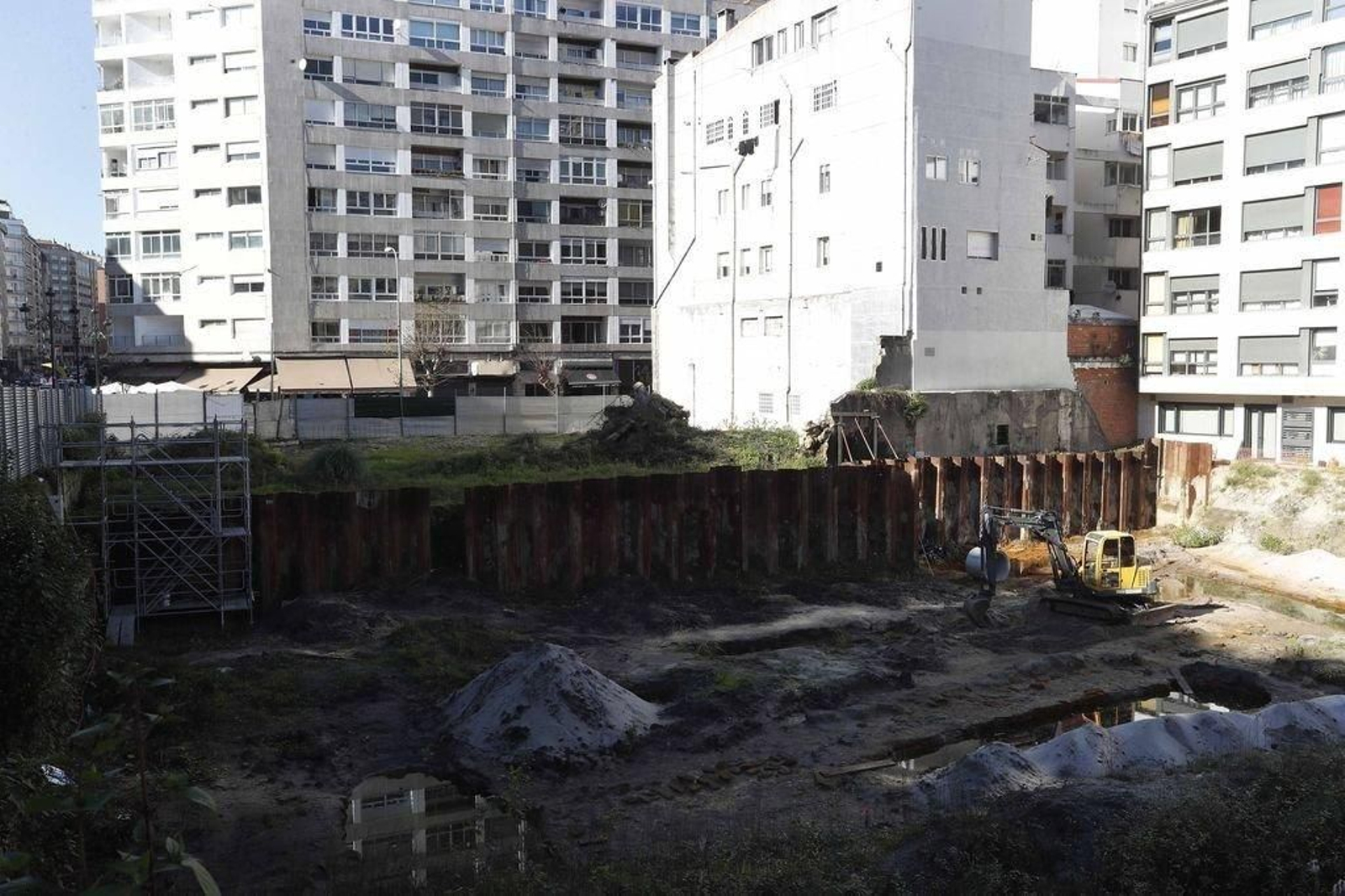 Nueva construcción de viviendas en el entorno de Povisa, la primera en la última década.