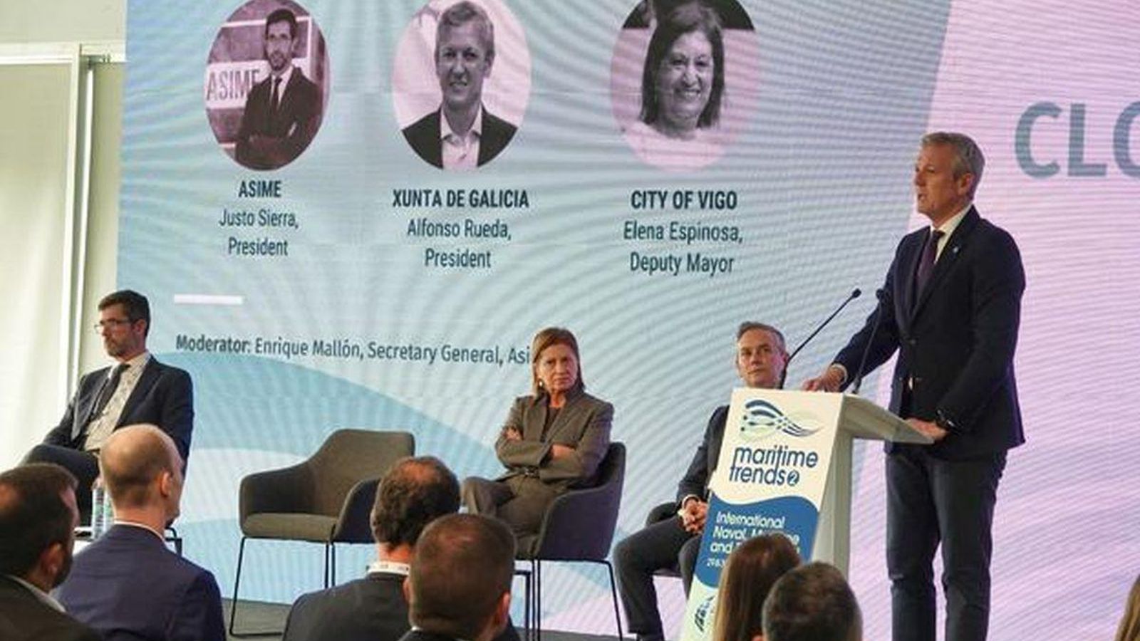 El presidente de la Xunta, Alfonso Rueda, y la teniente de alcalde, Elena Espinosa, clausuraron el congreso.