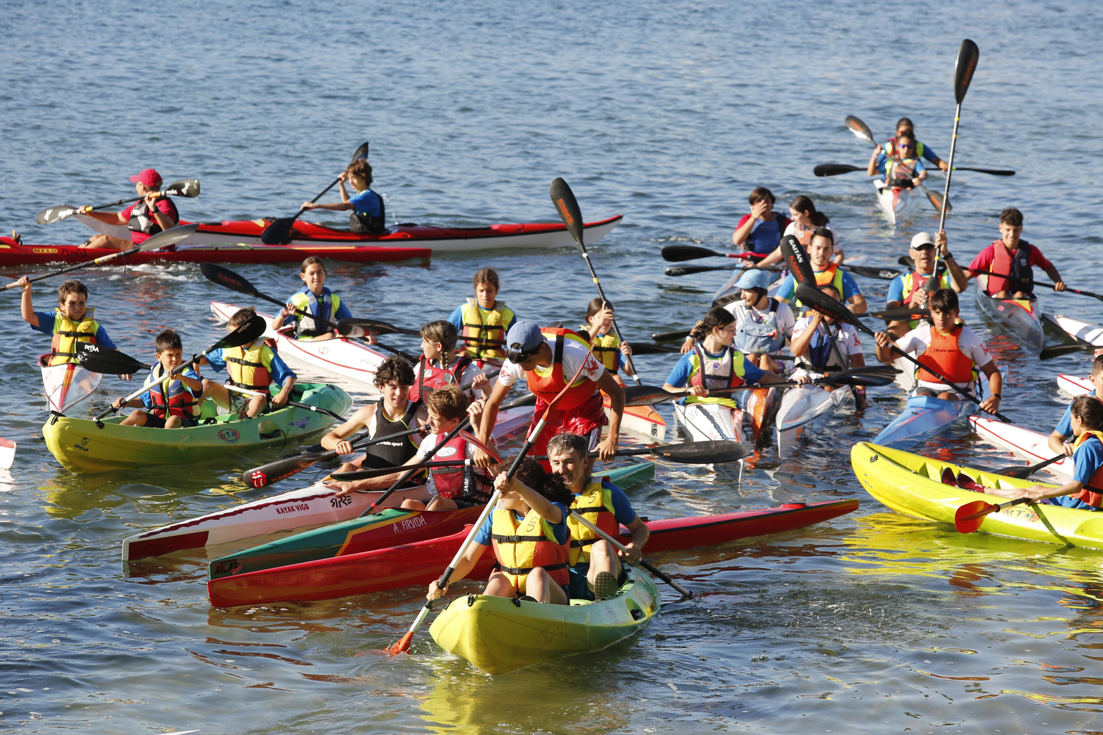 La jornada de entrenamiento especial de la mano de +Deporte Atlántico y el club de piragüismo Kayak Vigo
