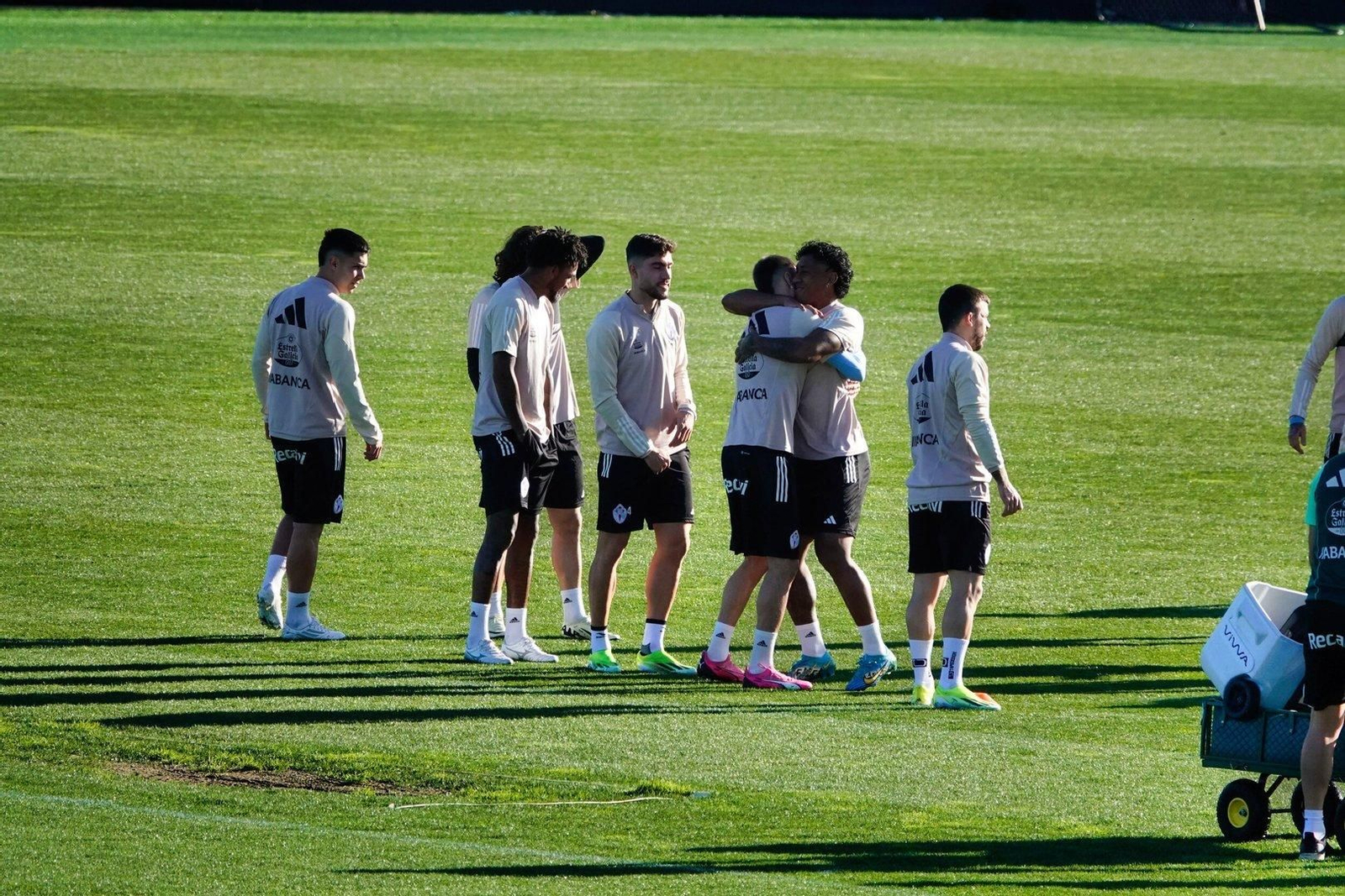 Entrenamiento Celta en Cidade deportiva en Mos.