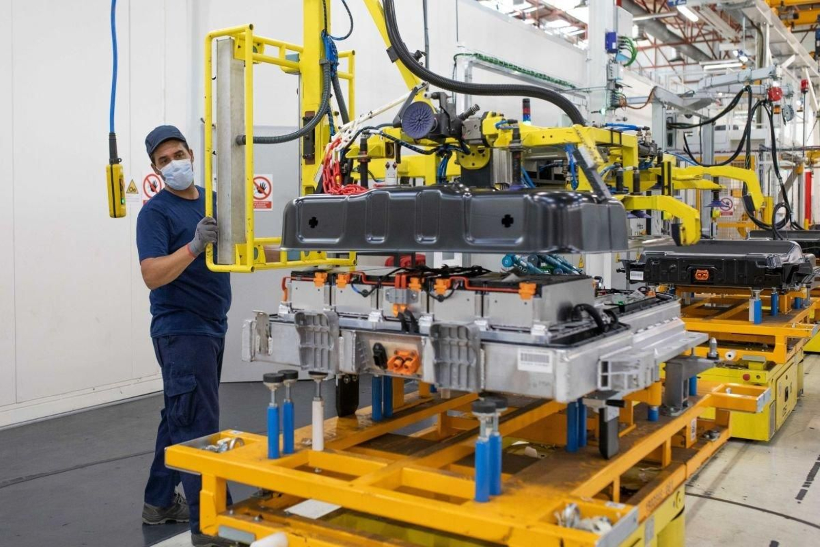 Actual sección de baterías de Stellantis en Vigo.