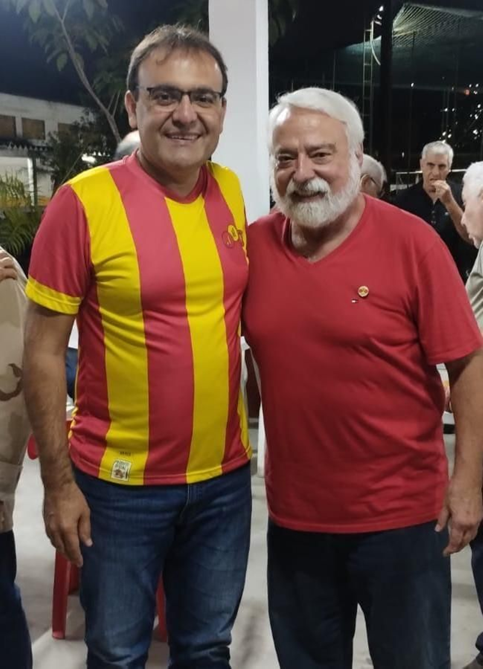 Claudio Fernández, actual presidente y Jose Domínguez el elegido