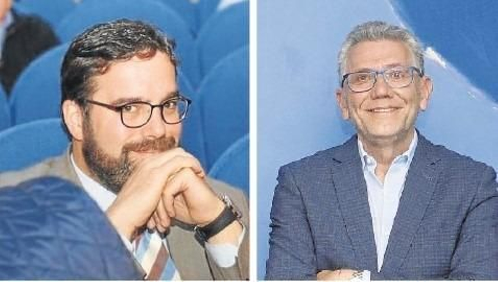 A la izquierda, Iván López. A la derecha, Javier Touza.