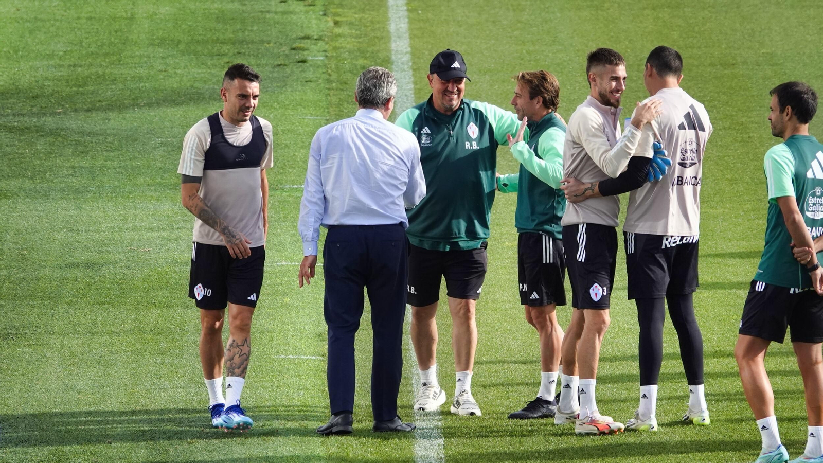 Entrenamiento del Celta en Mos.