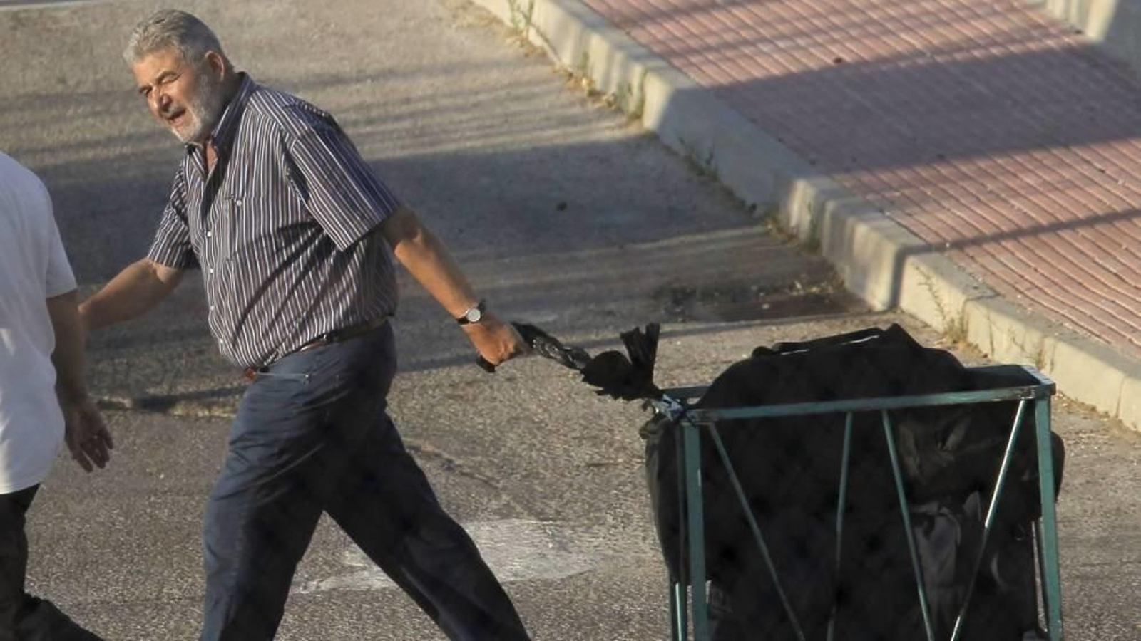 Laureano Oubiña, en una de sus salidas de permiso de la cárcel.