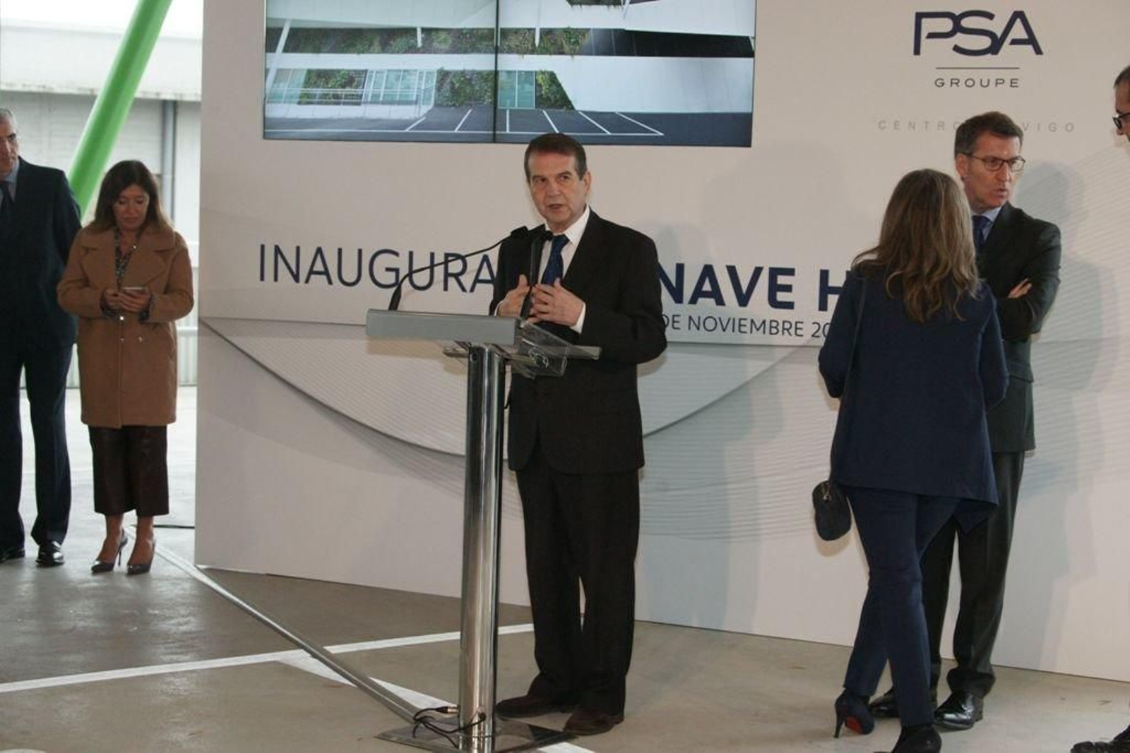 Abel Caballero, ayer en PSA, donde habló de nuevos sobre los presupuestos, que calificó de "excepcionales"