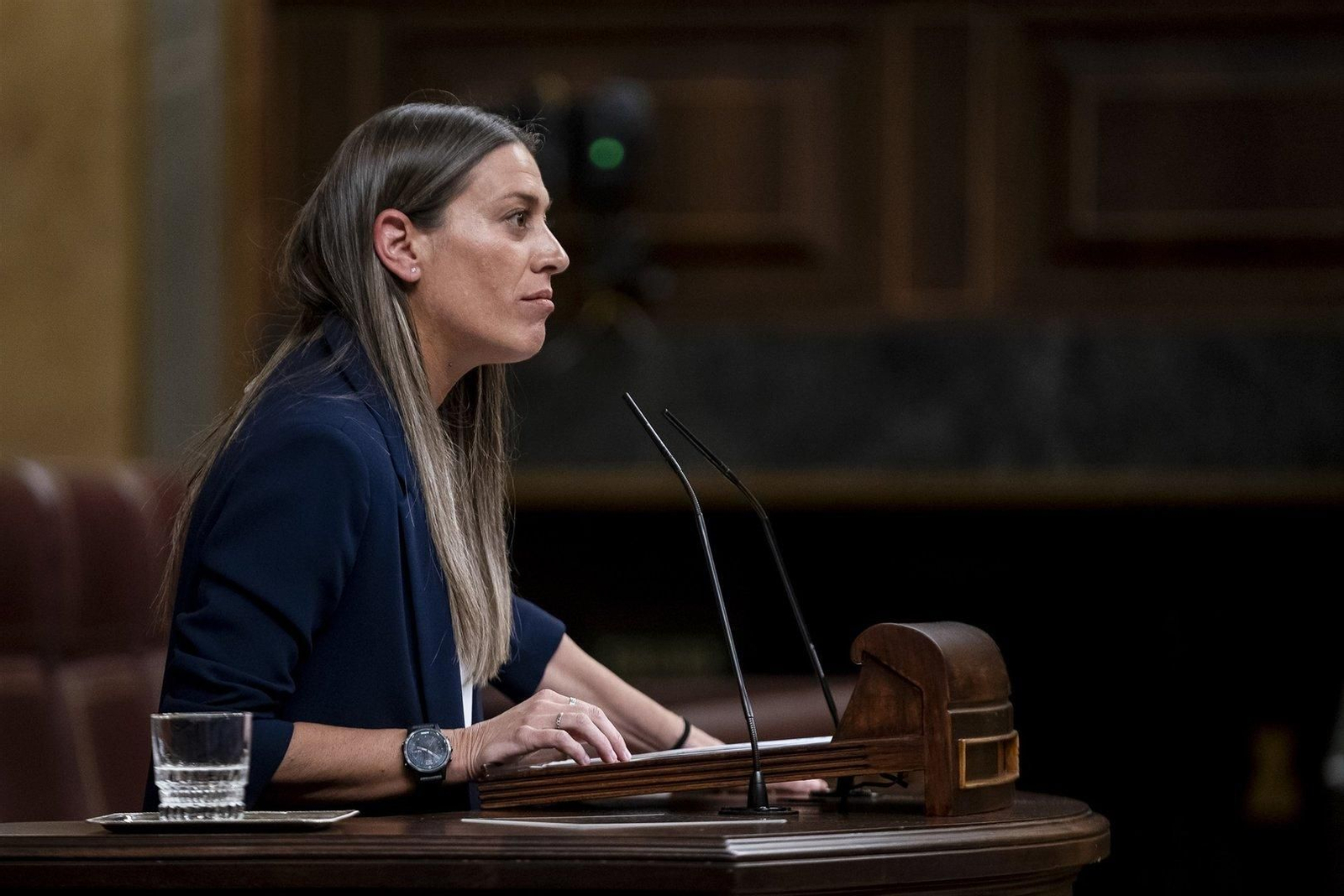 La portavoz de Junts en el Congreso, Miriam Nogueras. // Europa Press
