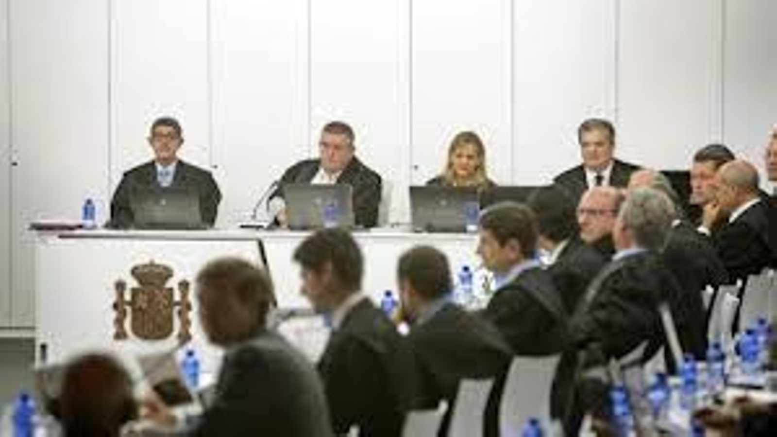 Vista del juicio por el hundimiento del Prestige. (Foto: EFE)