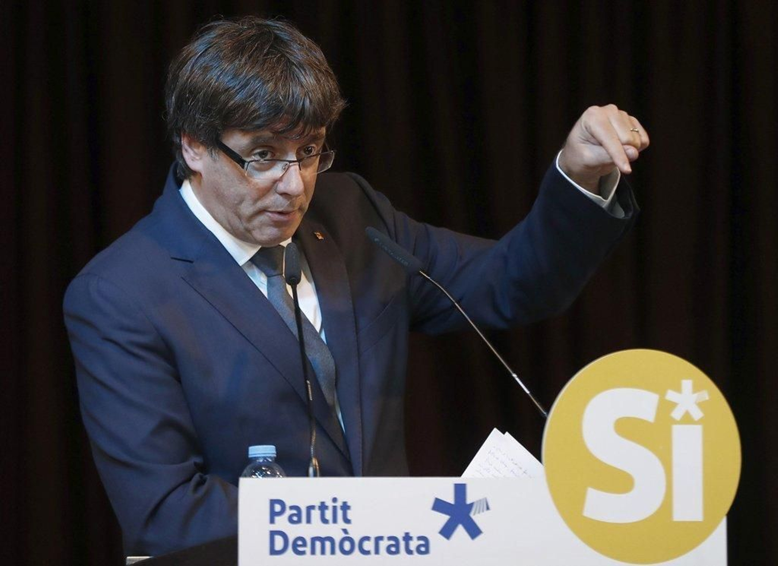 Puigdemont, en el acto por el "sí".