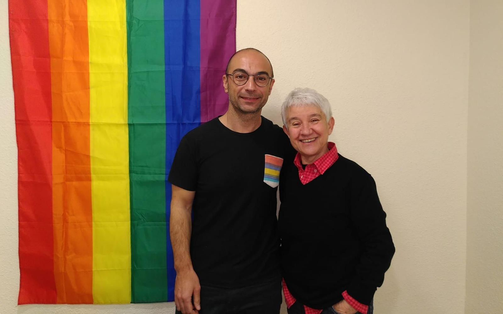 El director general de Igualdad en la Diversidad, José de Lamo con la directora general de Diversidad Sexual y LGTBI, Boti García