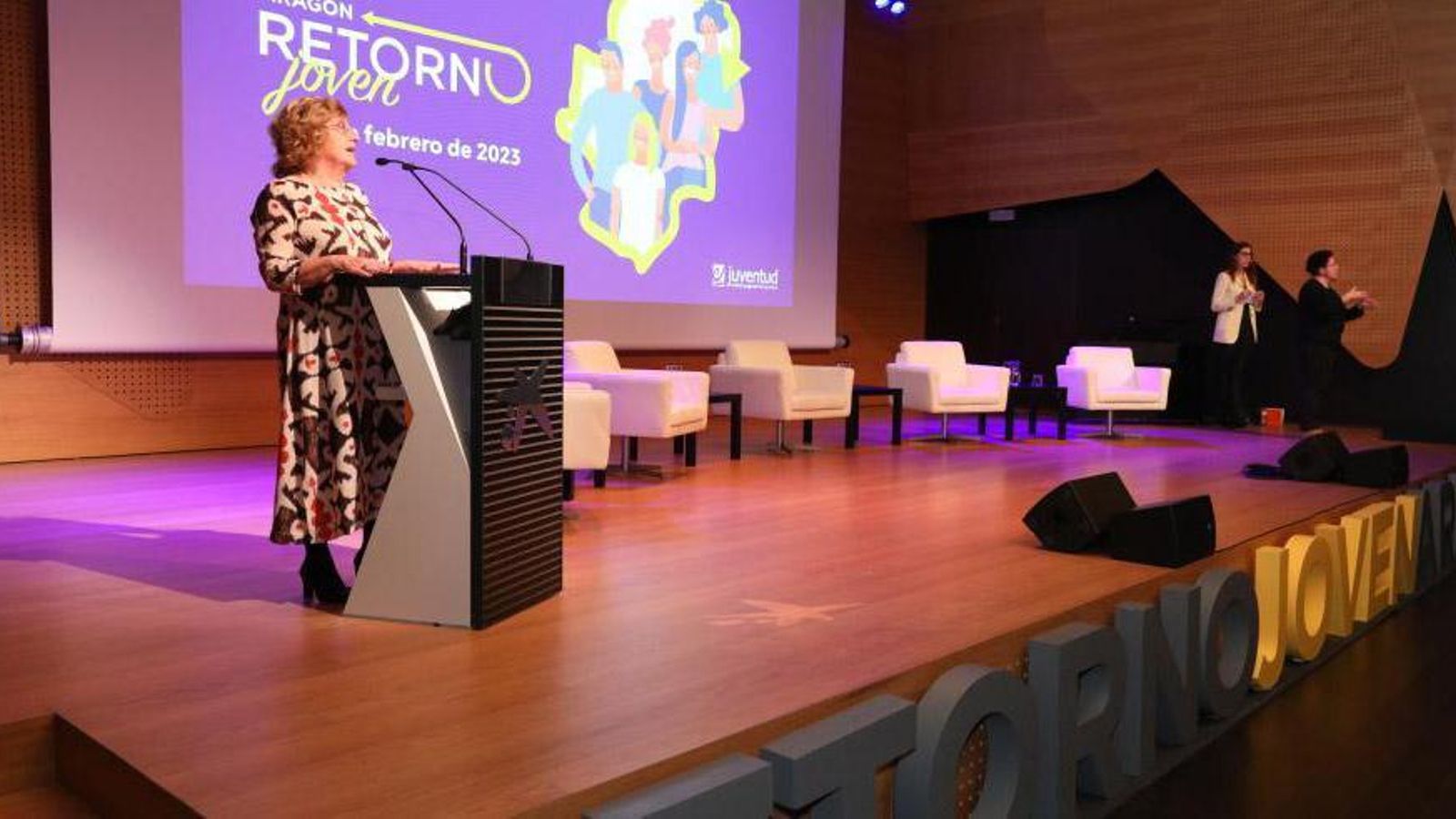 La consejera de Ciudadanía y Derechos Sociales, María Victoria Broto