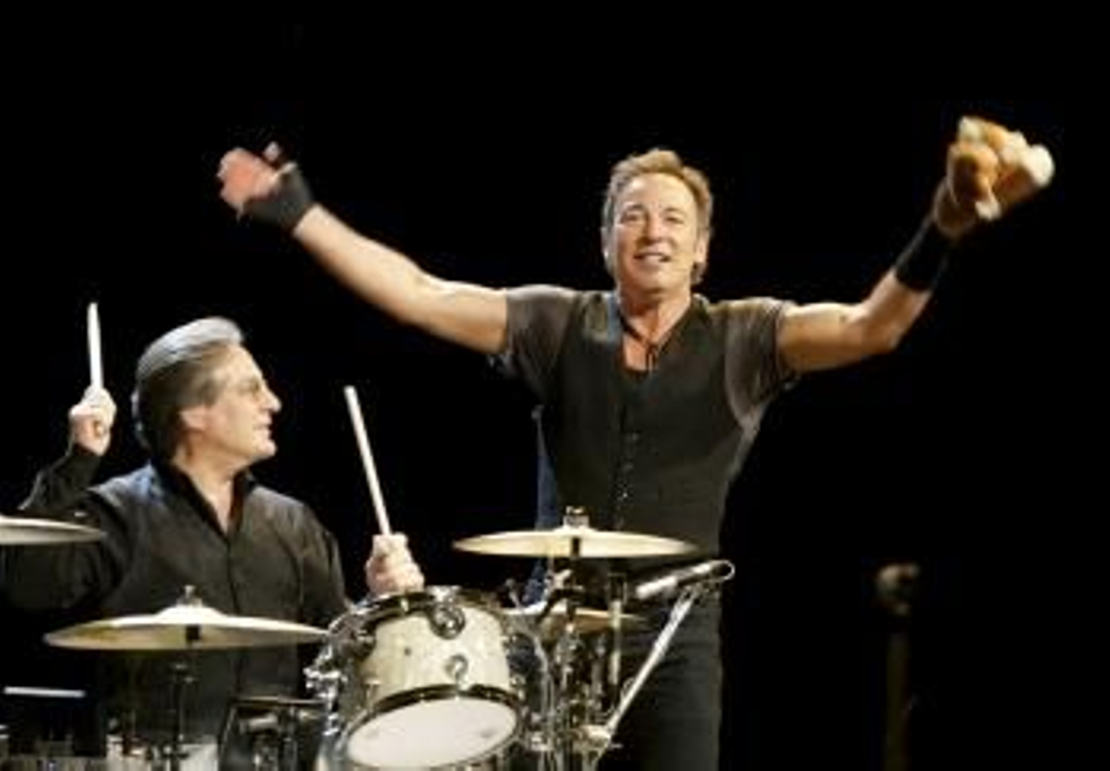 Bruce Springsteen durante su concierto en Santiago.