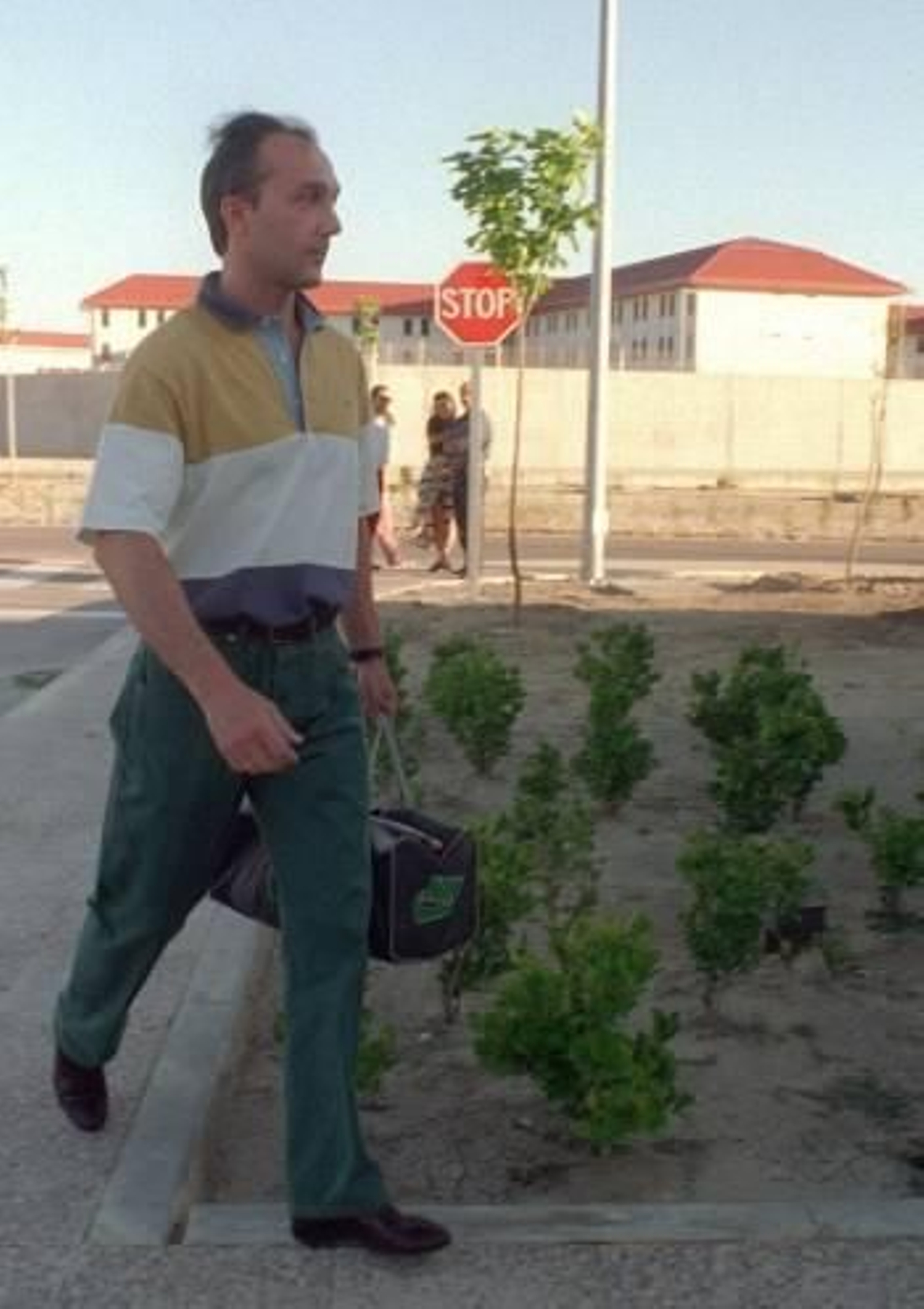 Michel Domínguez llega a la prisión de Valdemoro en agosto de 1994. (Foto: ARCHIVO)