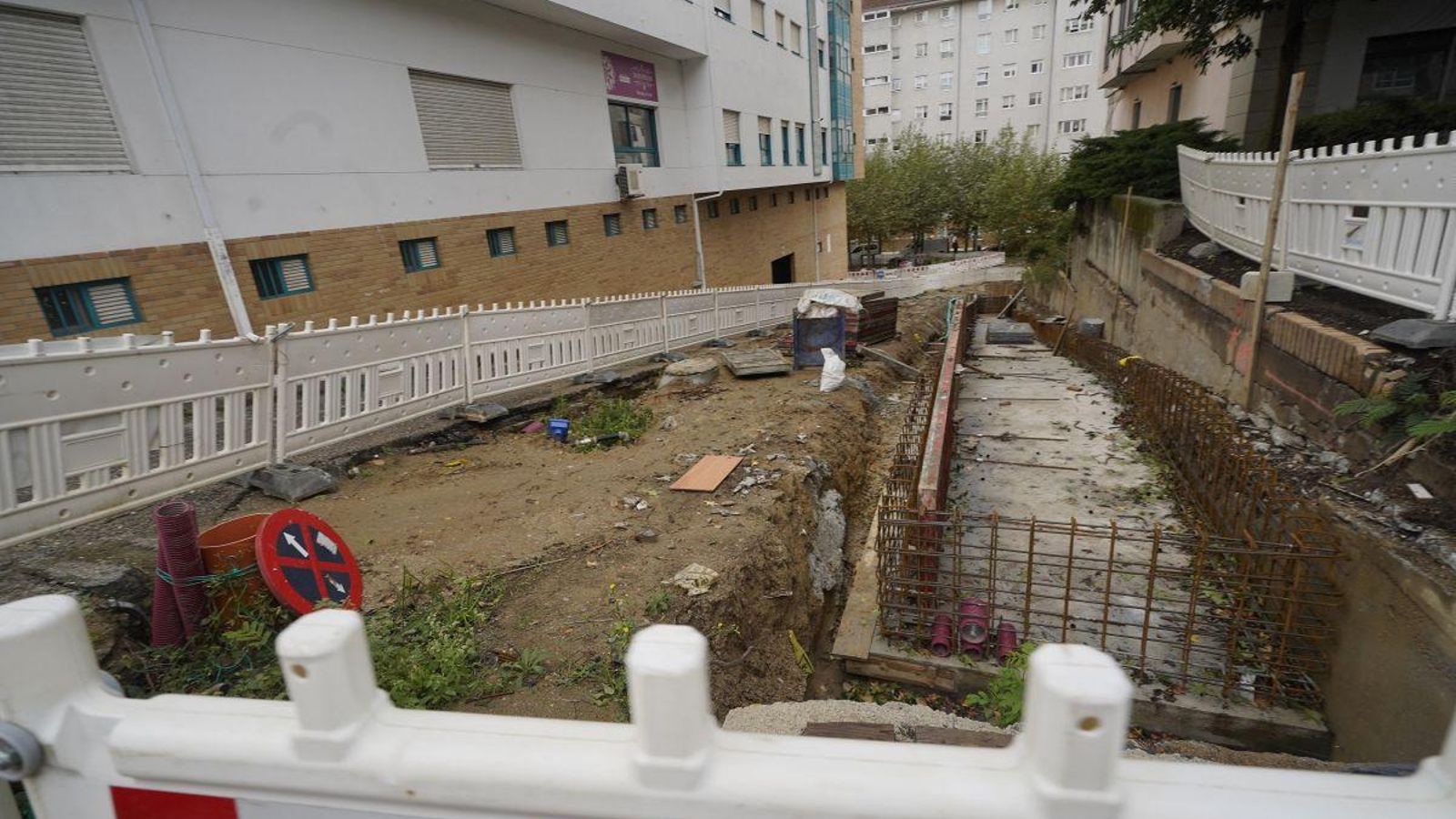 Las obras para las rampas mecánicas que conectarán Aragón con Travesía de Vigo.
