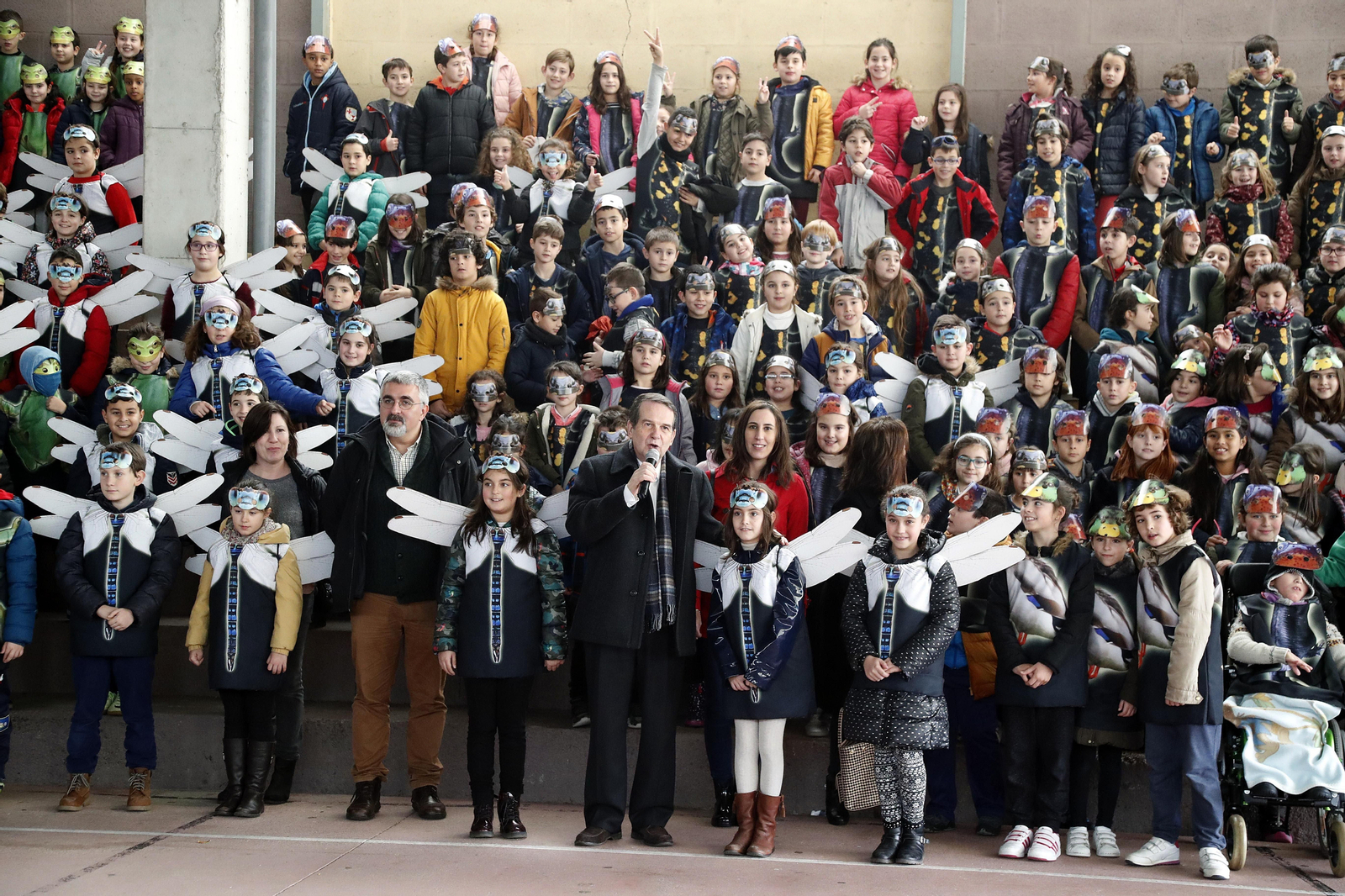 Doscientos escolares del CEIP Seis do Nadal celebraron con el alcalde el Día Mundial de Zonas Húmedas.