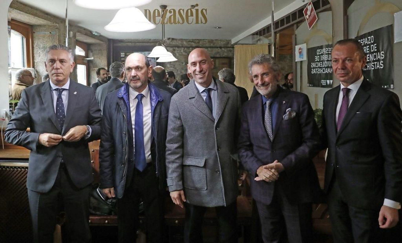Carlos Mouriño comió ayer con Louzán, Rubiales, Zas y Goñi.