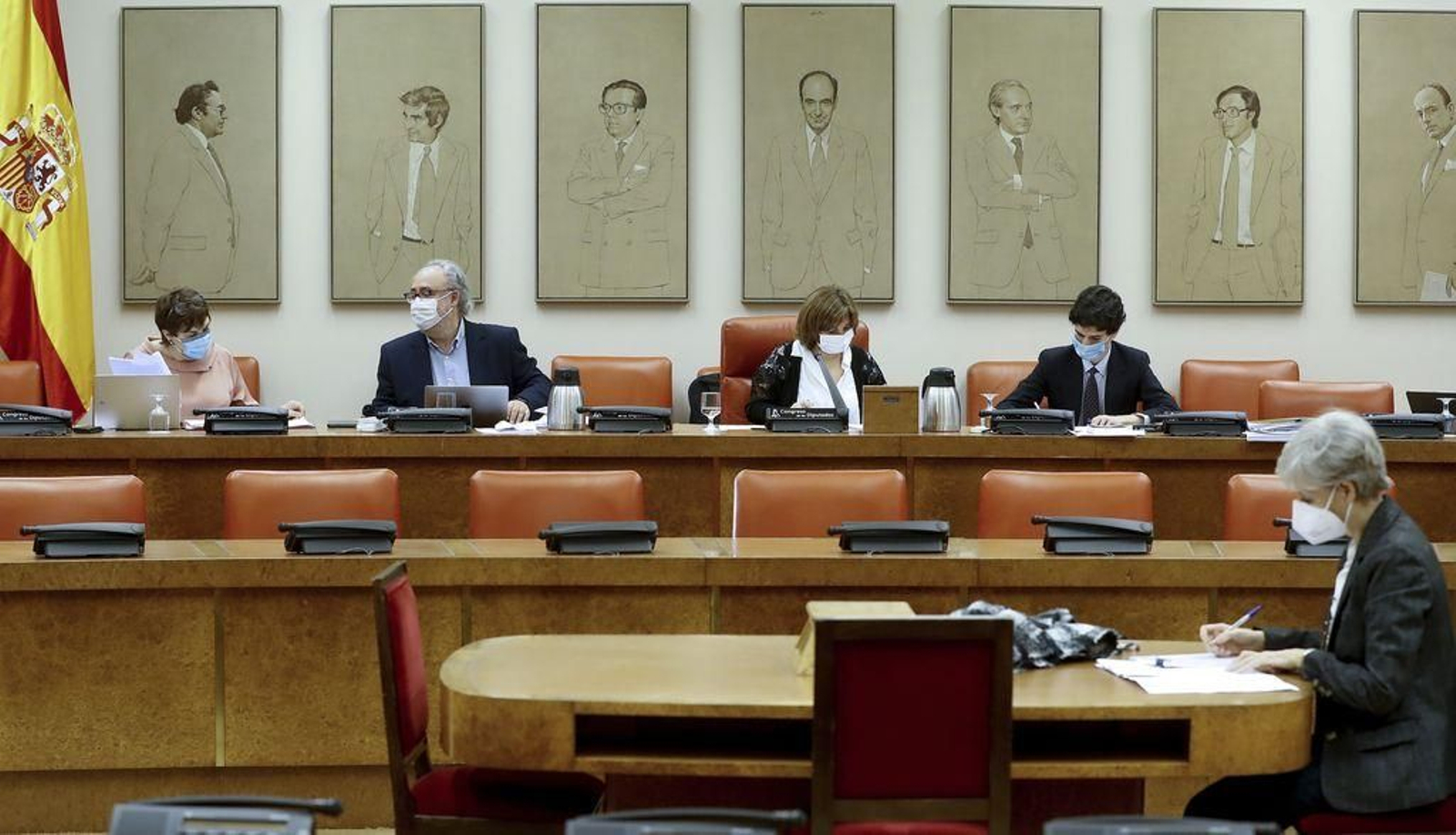 La comisión de Presupuestos del Congreso, en la sesión de la jornada de ayer.