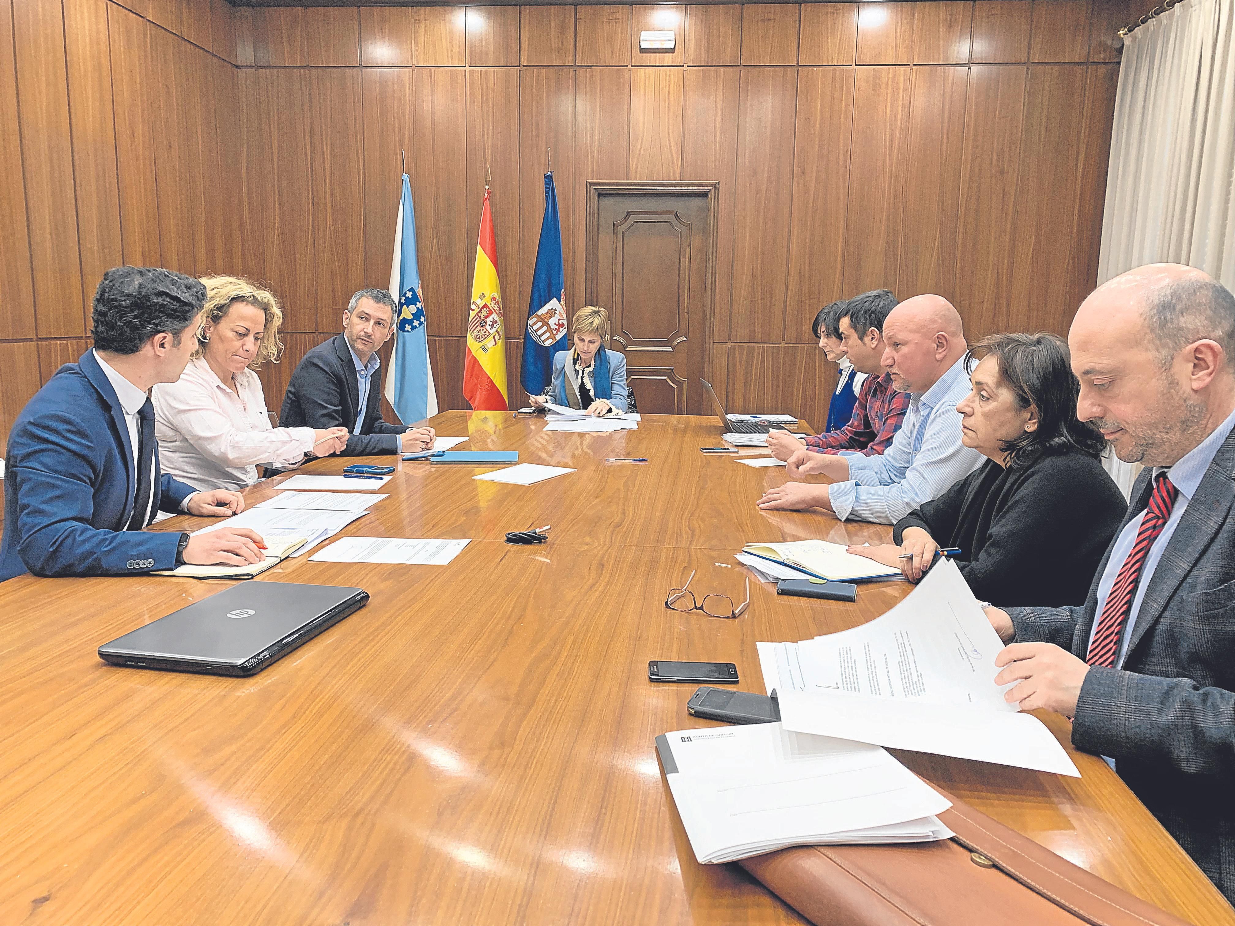 Reunión del consejo de administración de Meisa, donde se aprobó la propuesta de que la estación de Manzaneda lleve el nombre de José Luis Outeiriño.