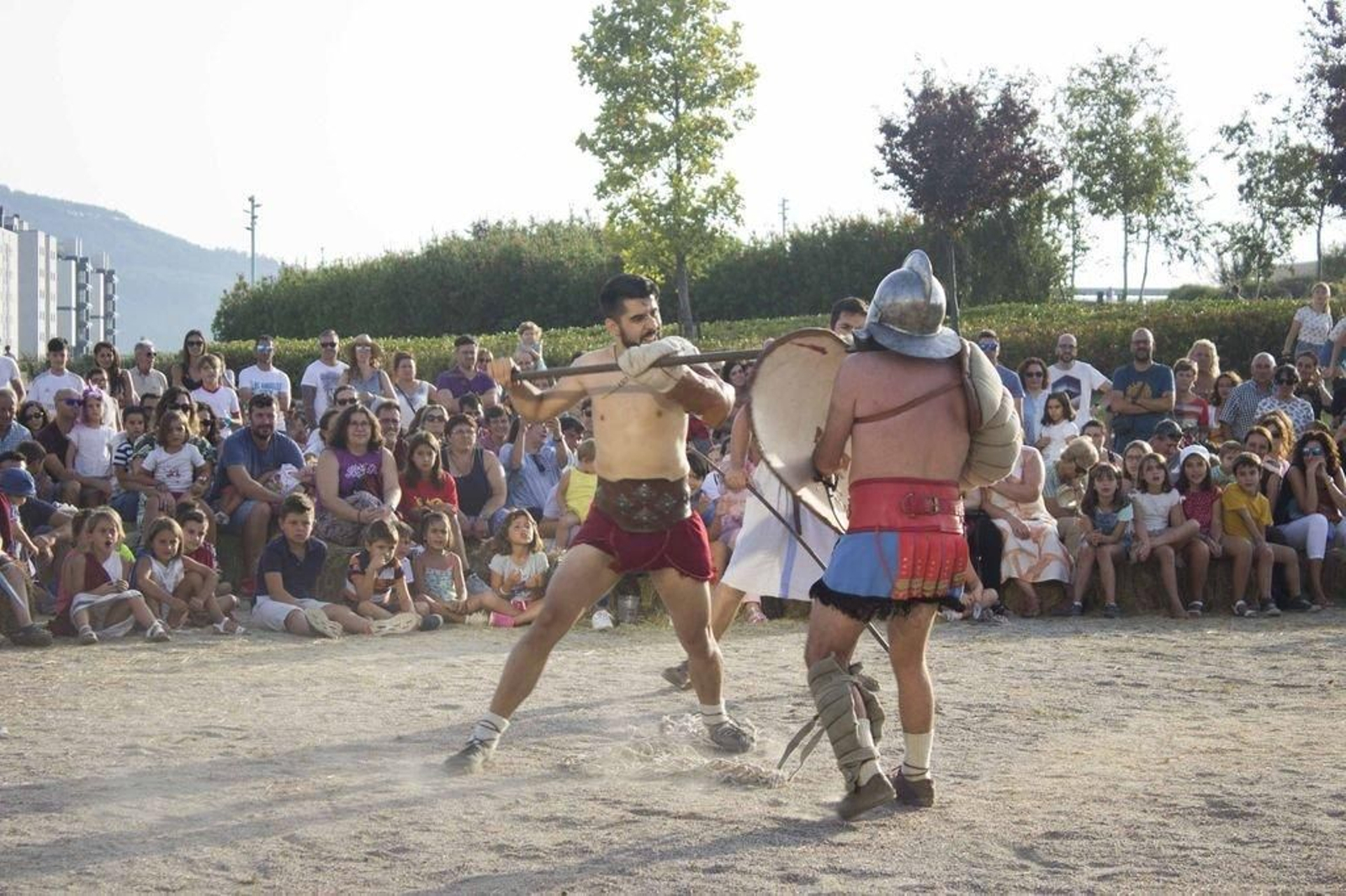 Las luchas de gladiadores dejaron algunos de los momentos más espectaculares de la segunda jornada del Vicvs Spacorvum.
