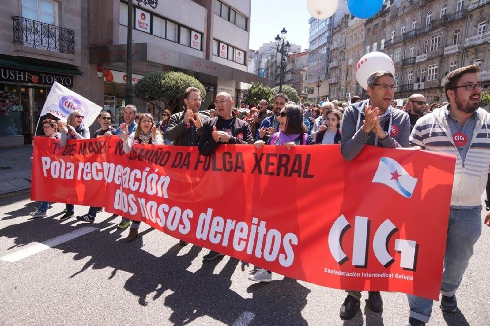 La manifestación de la CIG en Vigo  15
