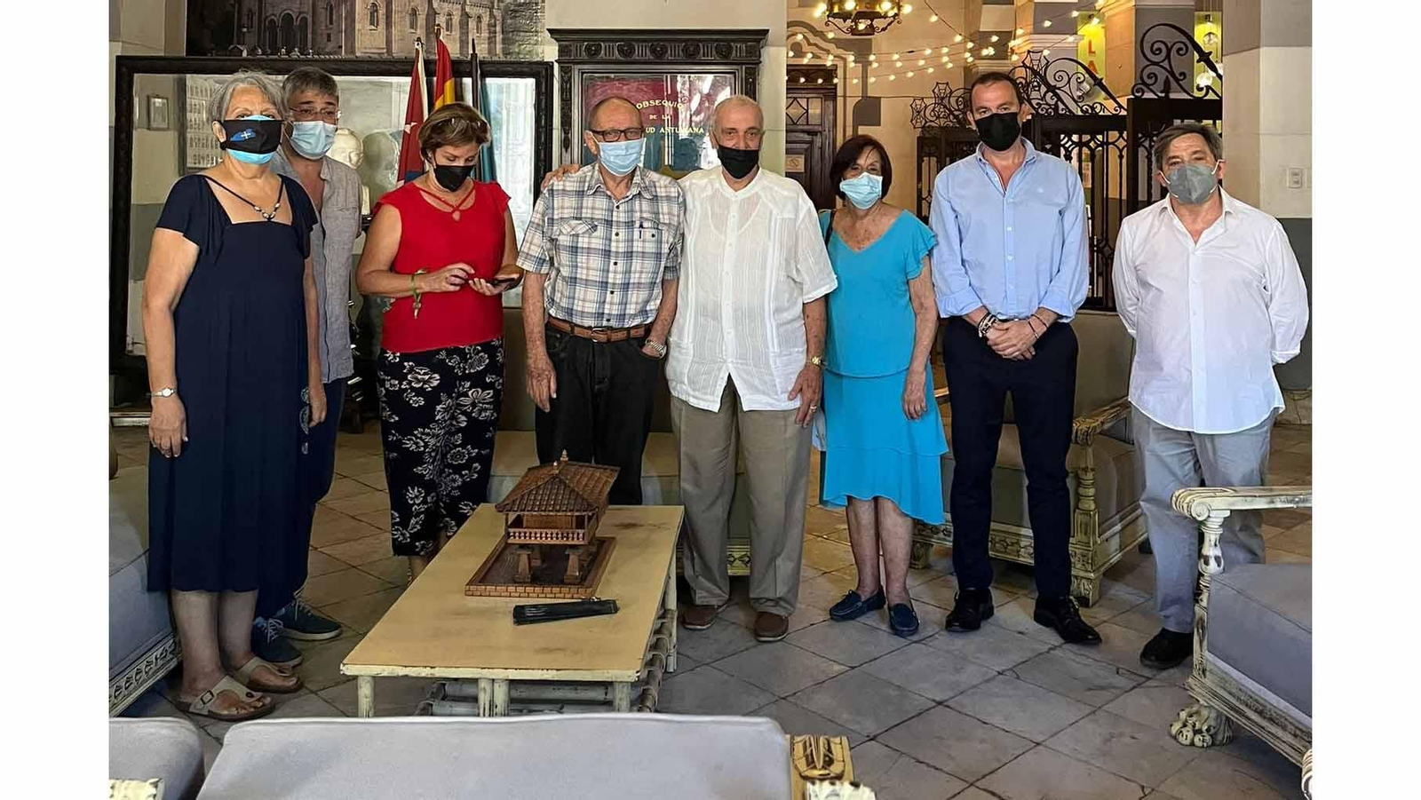 El presidente de la Diputación de Zamora con la Federación de Asociaciones de España en La Habana