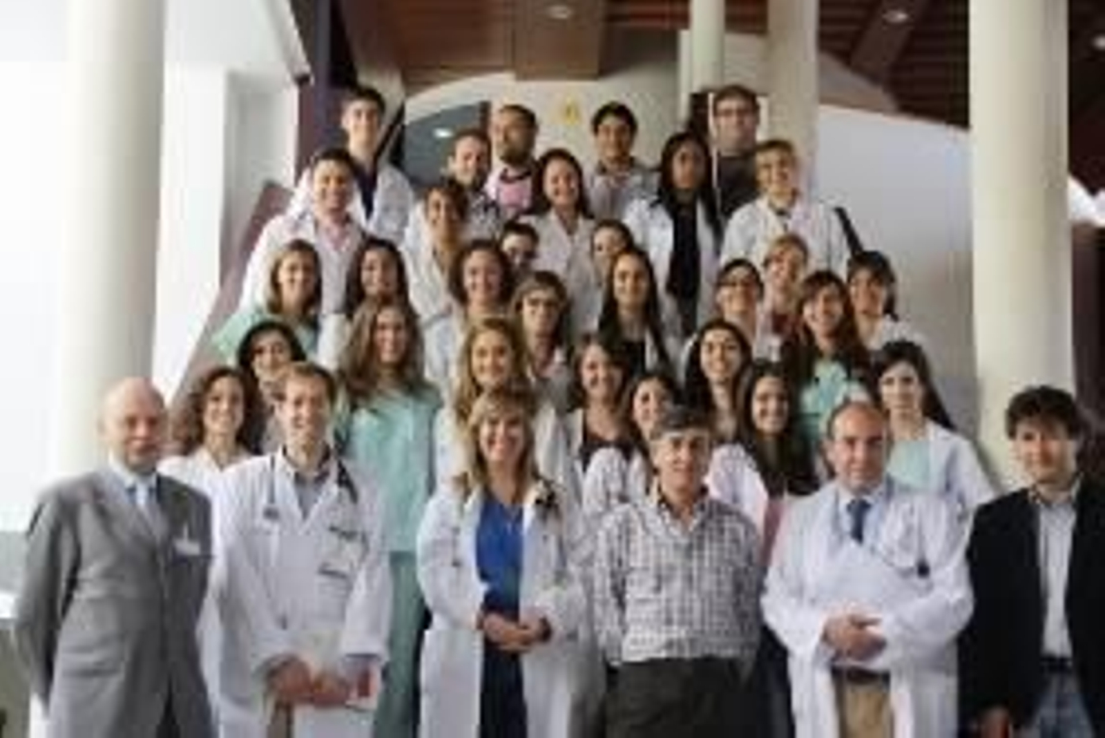 El grupo de jóvenes residentes.