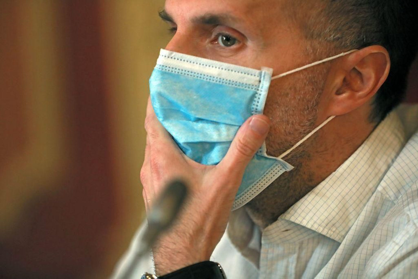 Gonzalo Pérez Jácome, en una de sus últimas intervenciones.