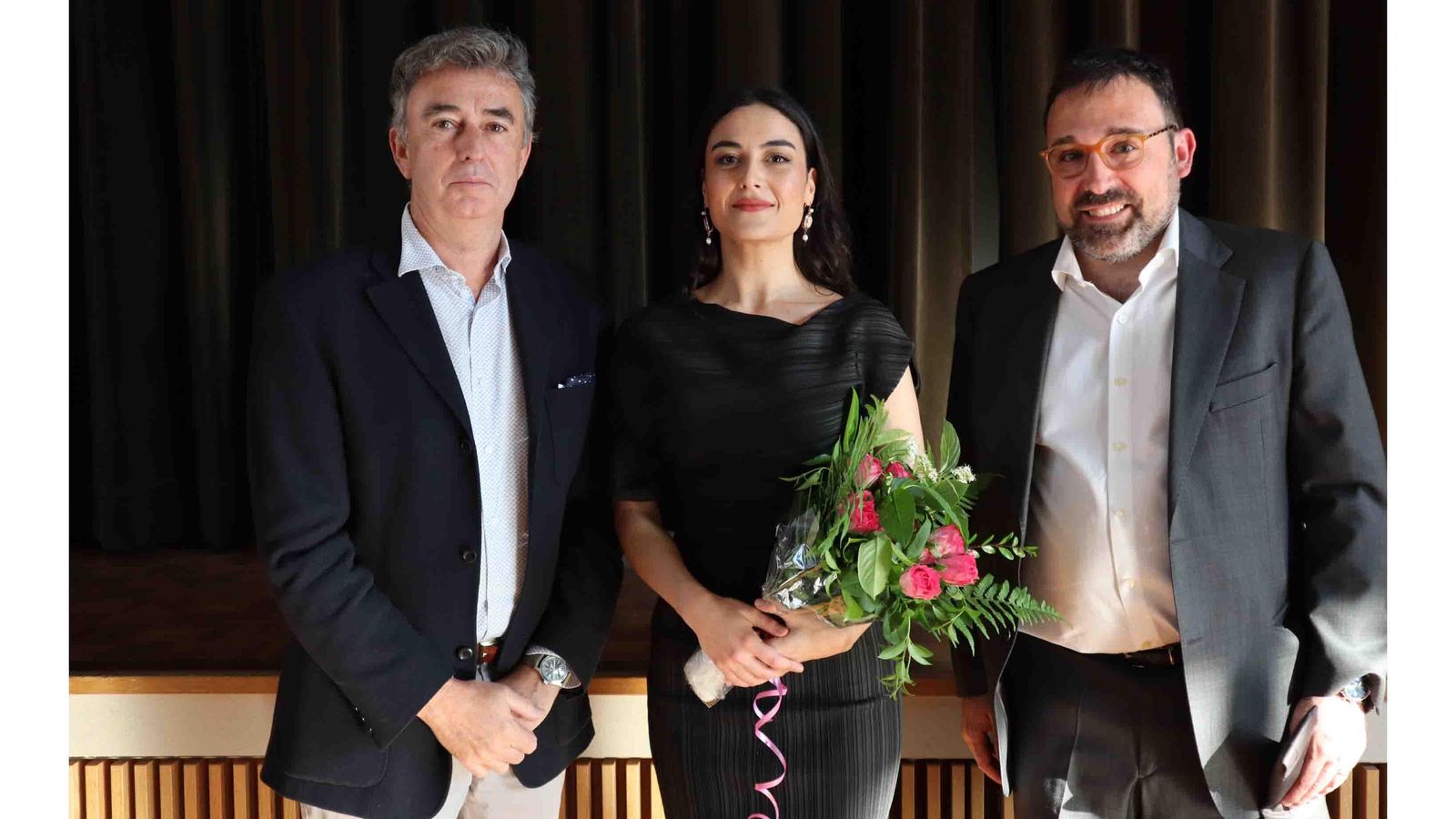 El cónsul de Zúrich, Auxiliadora Caballero y Salvador Pané