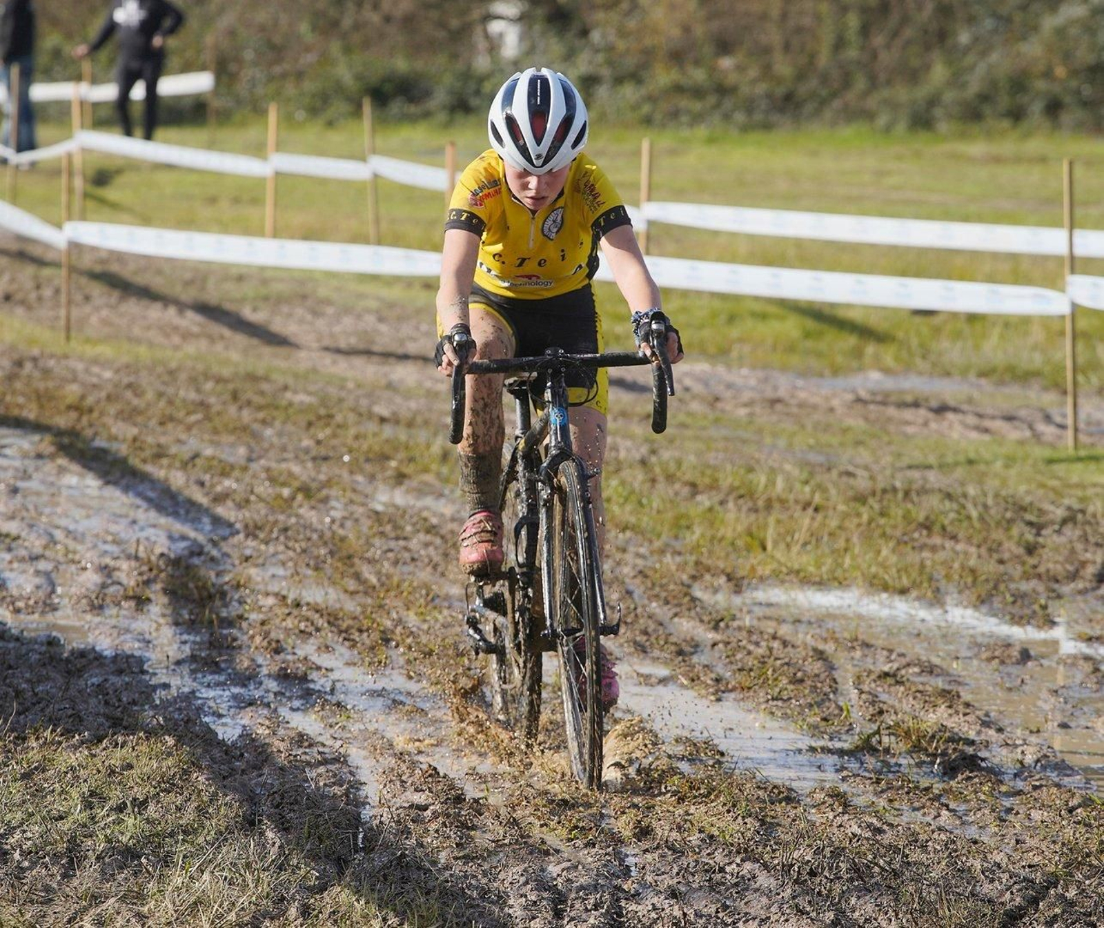 Mulleres na Copa Galicia de ciclocross en Nigrán.