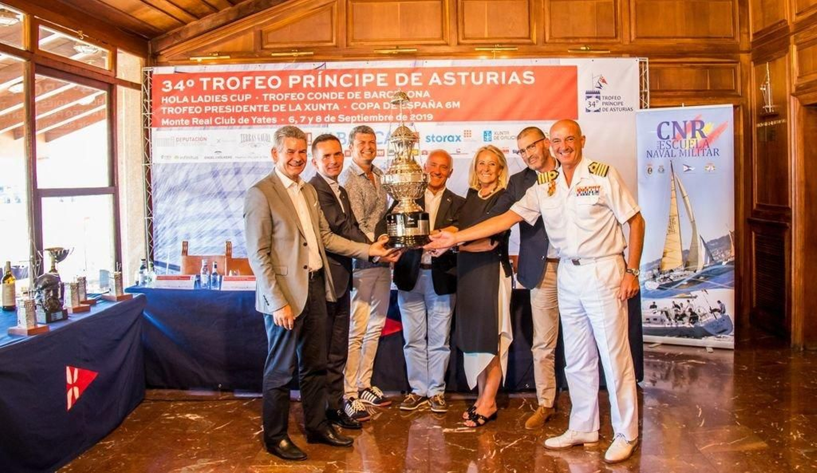 El Monte Real Club de Yates acogió ayer la presentación del Príncipe de Asturias de vela.