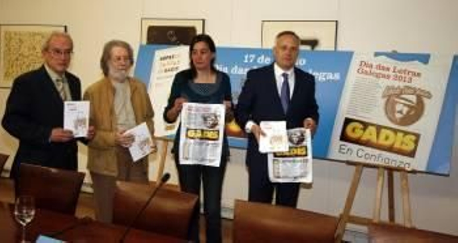 Antonio Cortés, Perozo, Belén Quintáns e José Luis Fernández Astray.