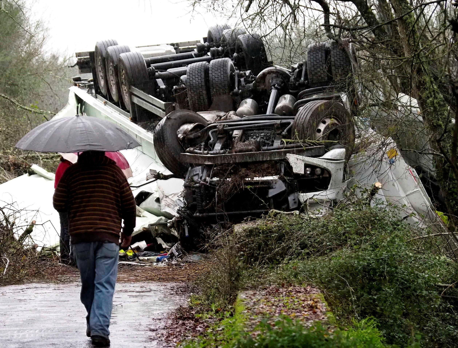 Accidente mortal ocurrido en Monforte de Lemos.