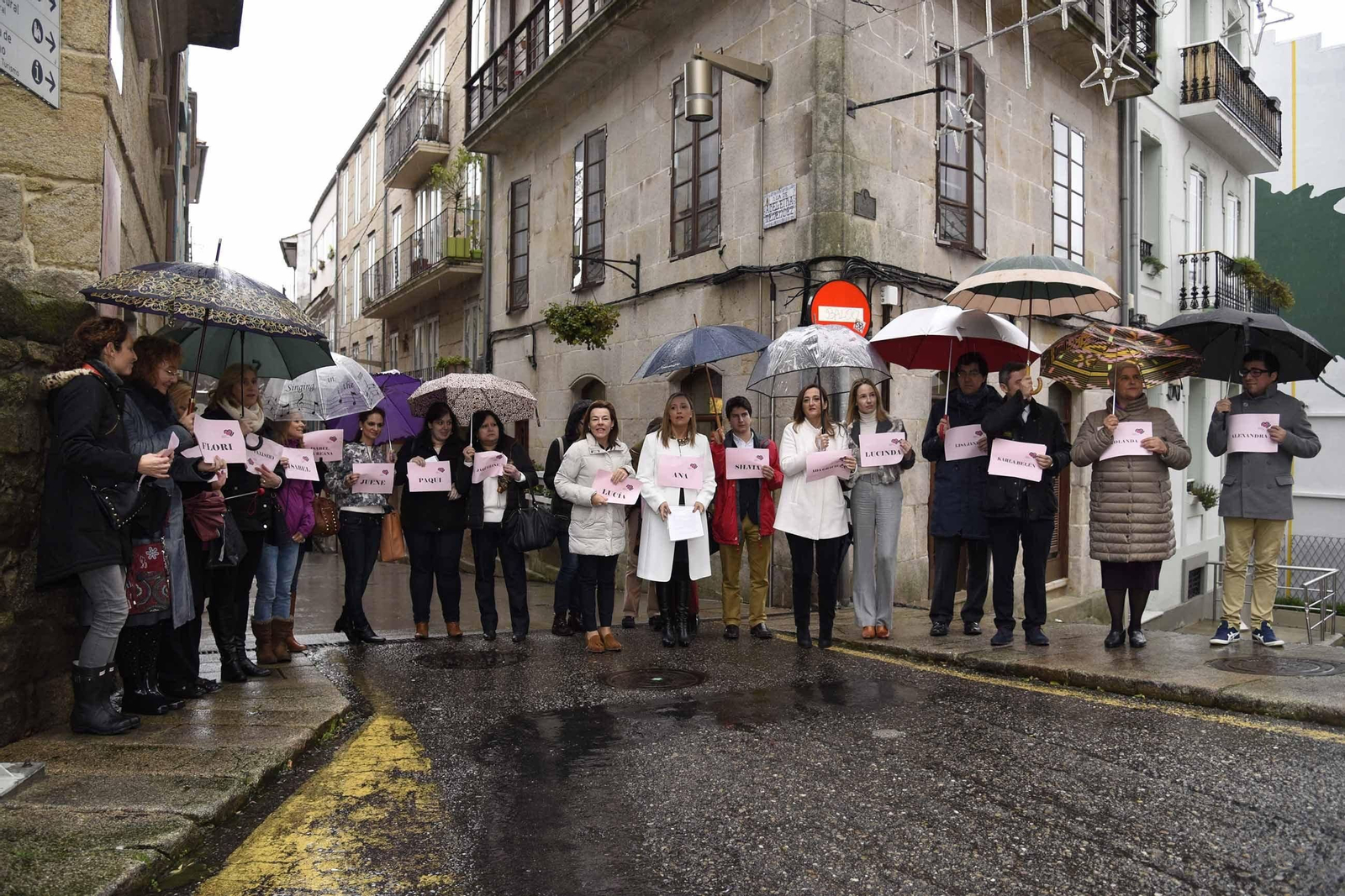 Mulleres en Igualdade convocó un acto en el Casco Vello