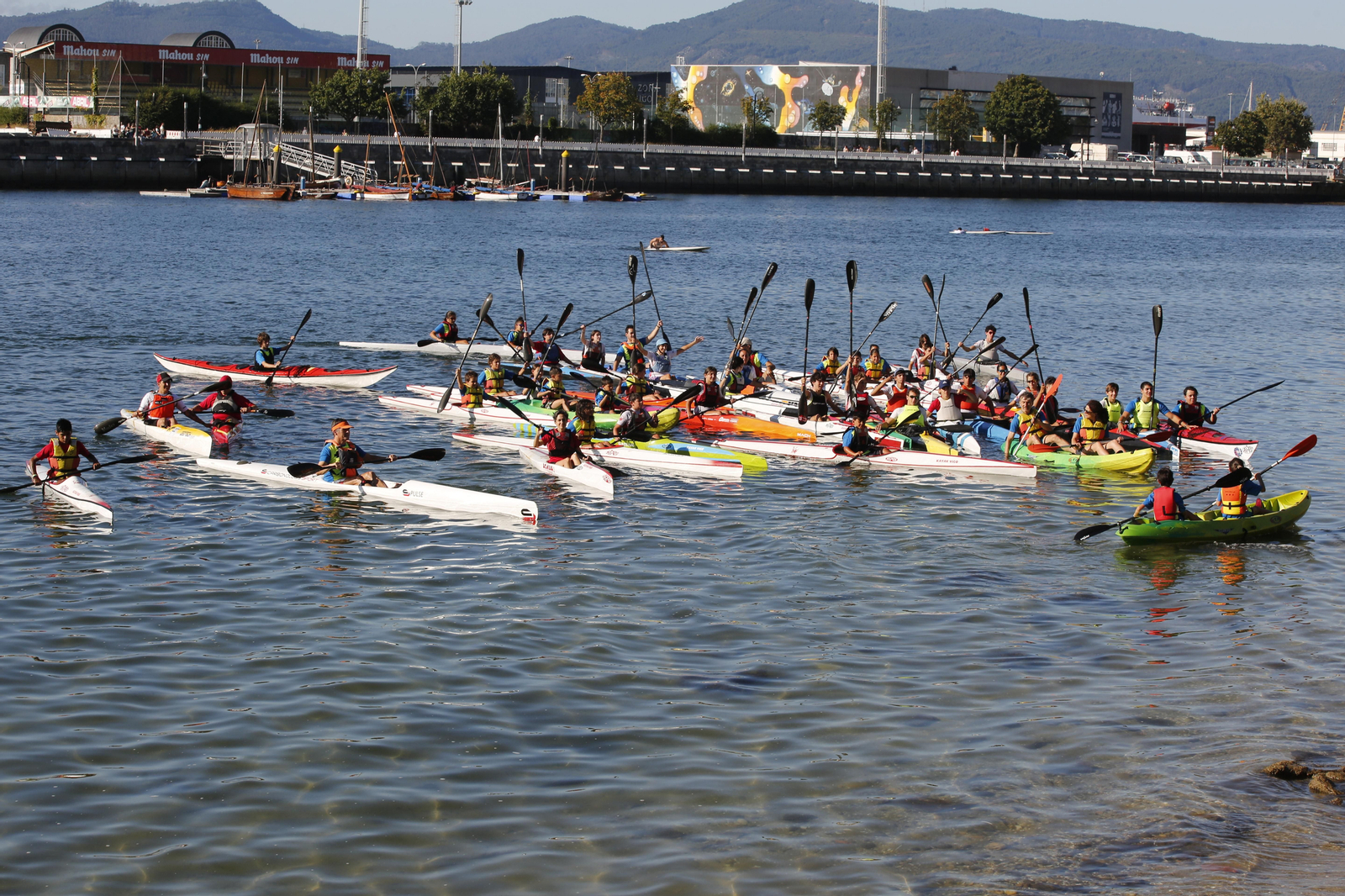 La jornada de entrenamiento especial de la mano de +Deporte Atlántico y el club de piragüismo Kayak Vigo