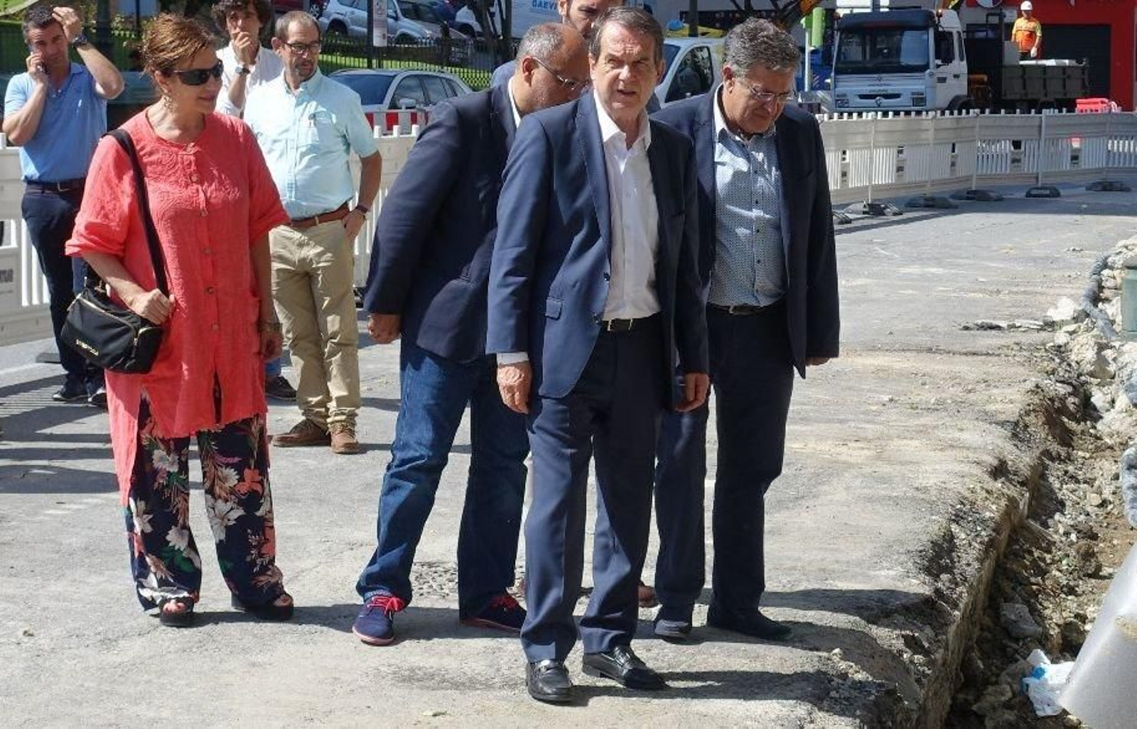 Abel Caballero esta mañana en García Barbón // JV Landín