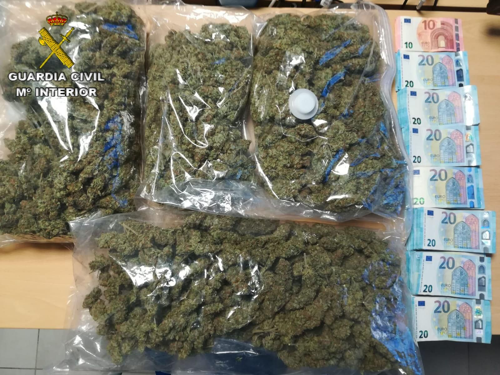 Interceptan una operación de compra venta de marihuana en O Porriño