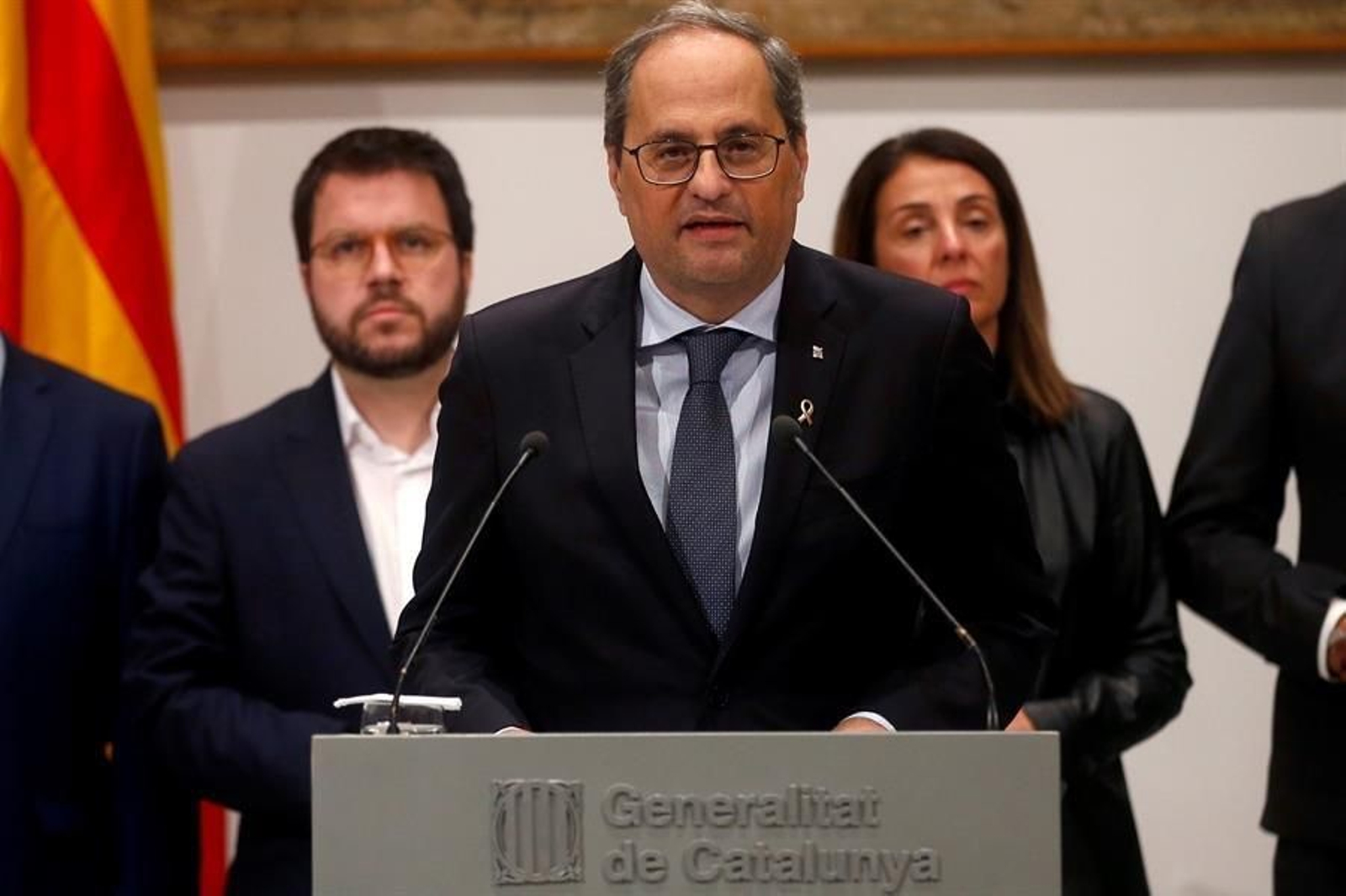 El presidente de la Generalitat de Cataluña, Quim Torra,