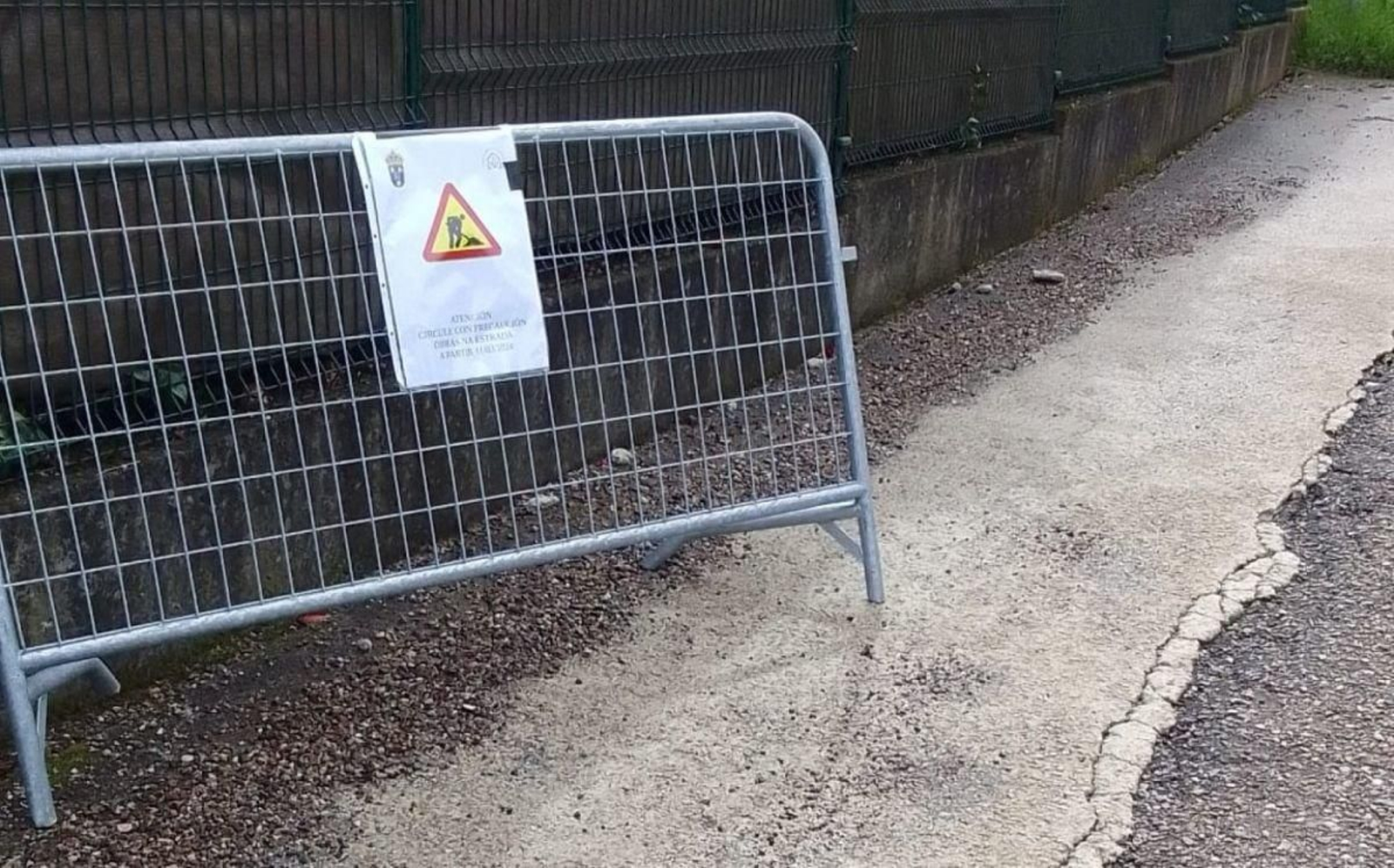 Imagen de las obras que se están llevando a cabo en Cedeira.