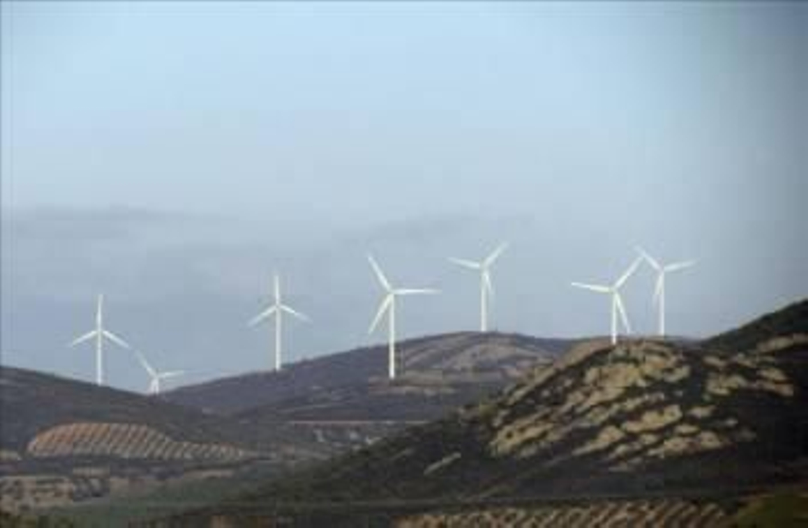 Vista general de un parque eólico (Foto: Archivo EFE)