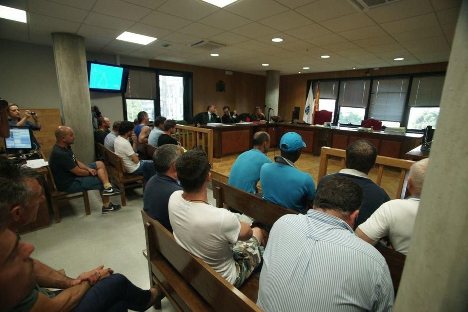 Los 16 marineros aceptaron ayer una pena de seis meses de prisión por los hechos del año 2014.