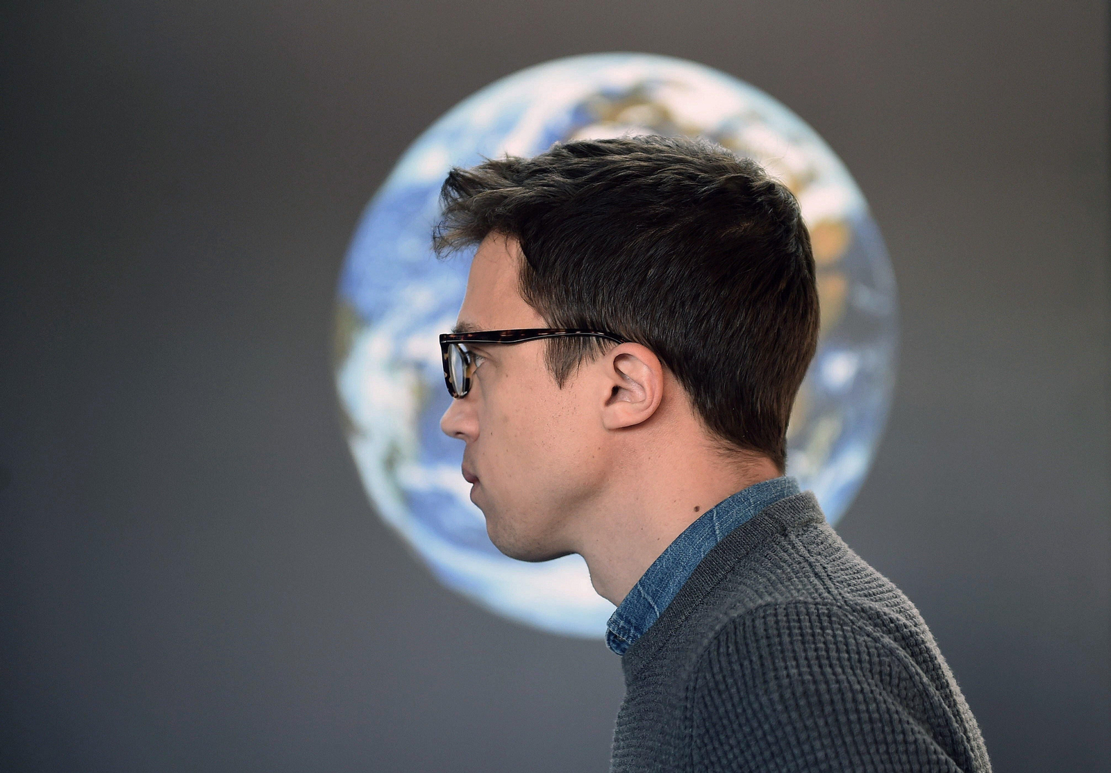 Íñigo Errejón, durante una visita al Planetario de Madrid.