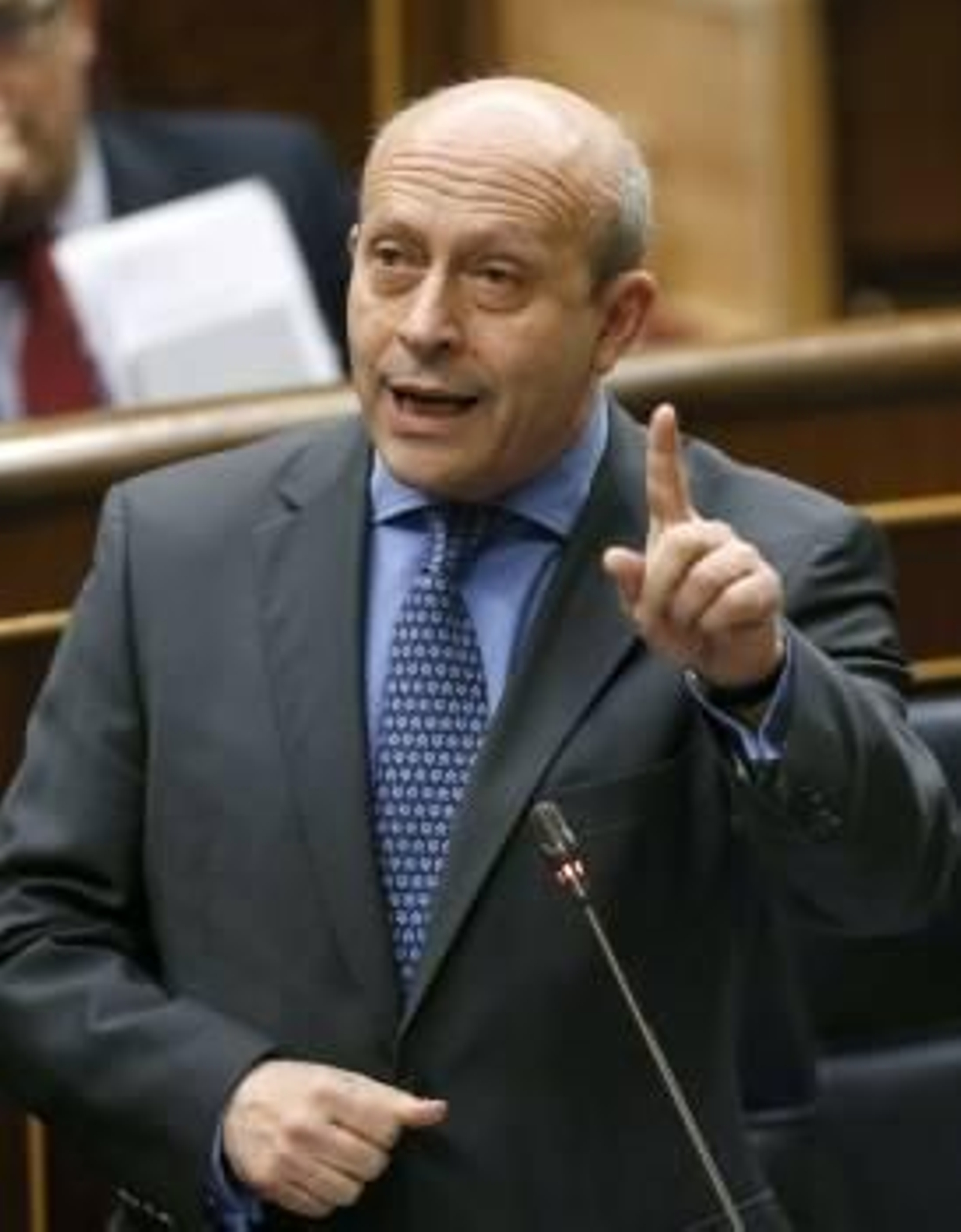 El ministro de Educación, José Ignacio Wert, en el Congreso. (Foto: J.C. HIDALGO)