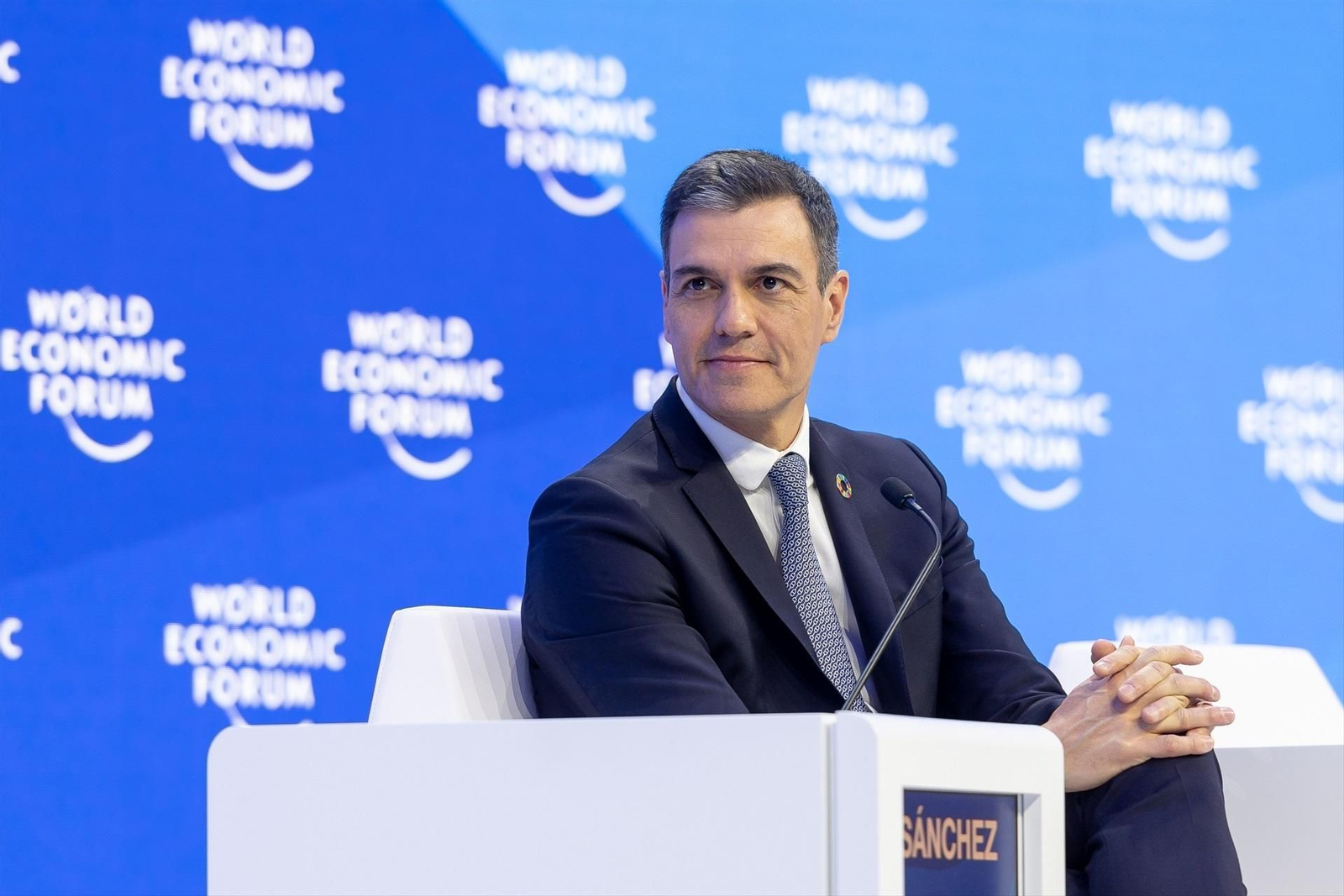 El presidente del Gobierno, Pedro Sánchez, durante su participación en el Foro de 2023.