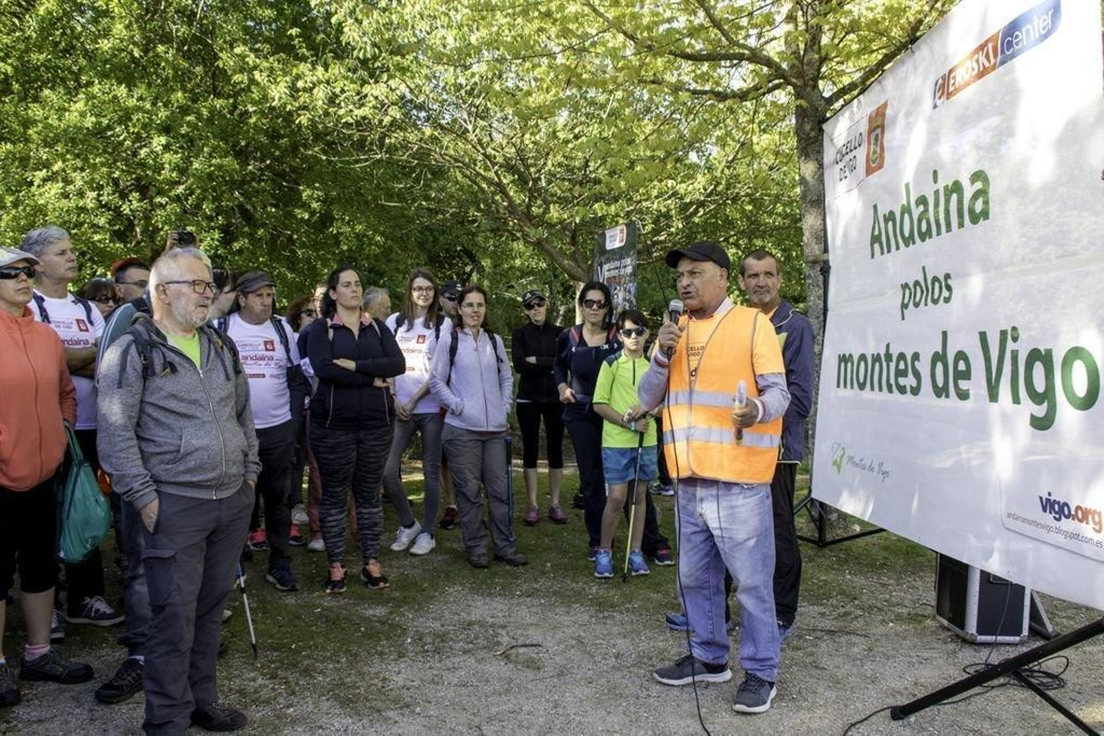 Pepe ‘de Beade’, ejerciendo de anfitrión en la última ‘Andaina’, en mayo.