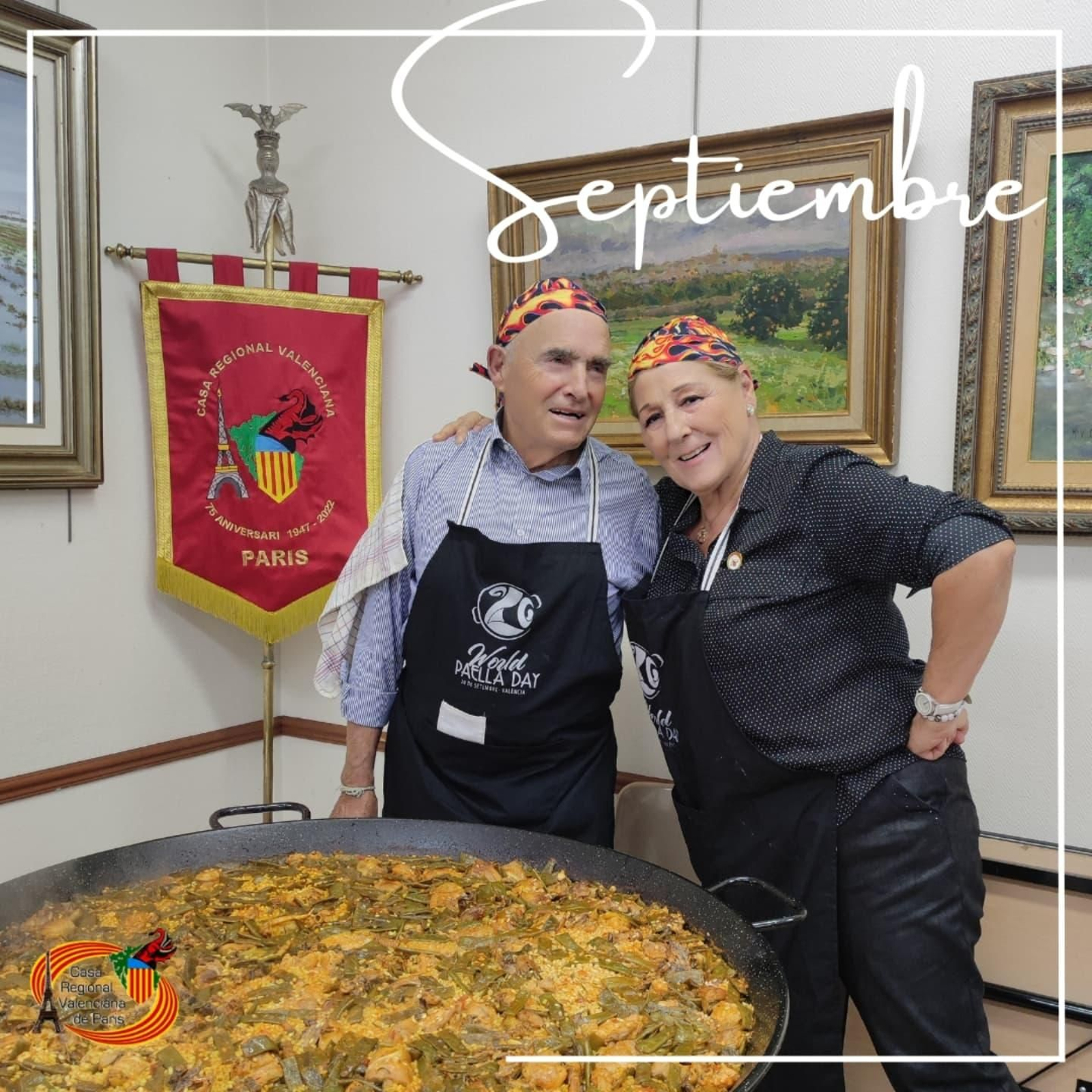 No faltó la tradicional paella en la CRV para inaugurar el nuevo curso de actividades