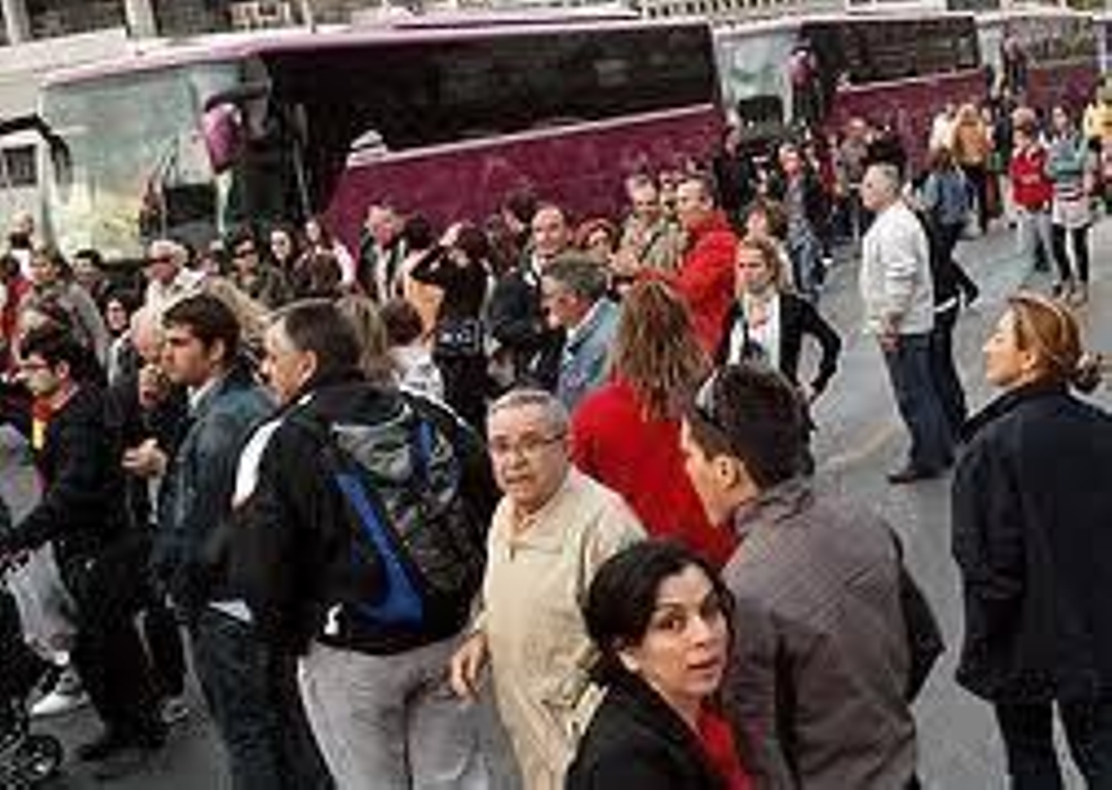 Un grupo de turistas.